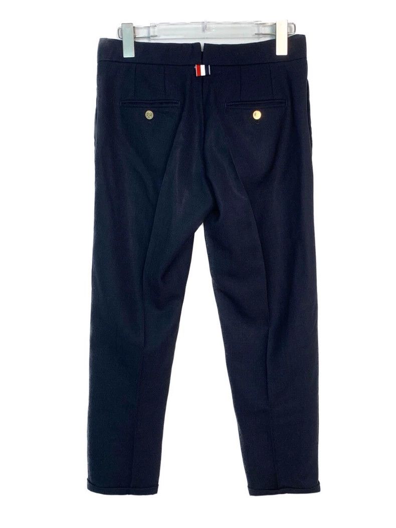 Thom Browne Thom Browne Dark blue casual straight trousers 2503-Nextarr Size US 40 / EU 56 - 2 Thumbnail