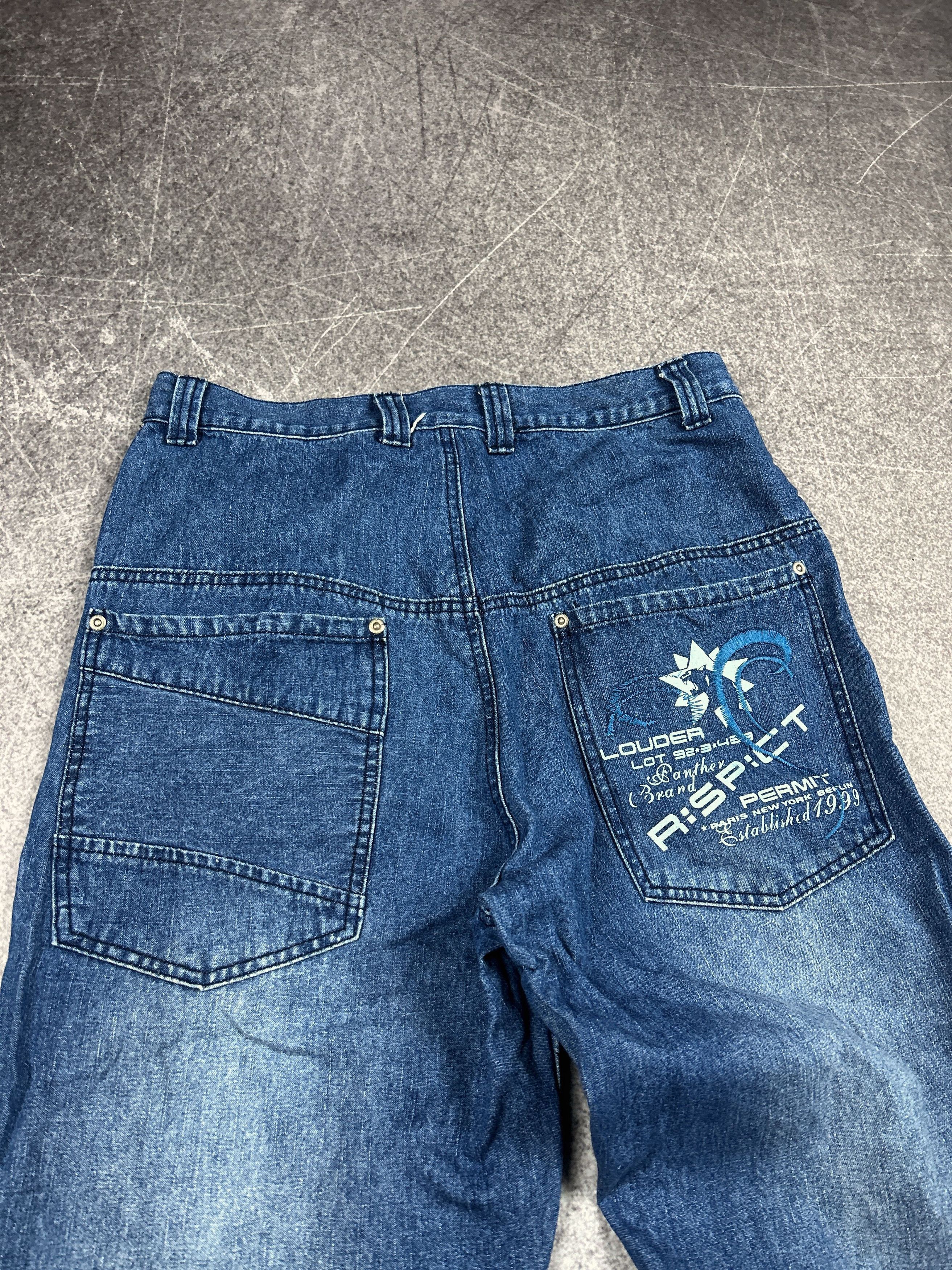 Designer VTG Baggy Rap SK8 JNCO Balenci Style Washed Jeans Y2K Size US 32 / EU 48 - 7 Thumbnail