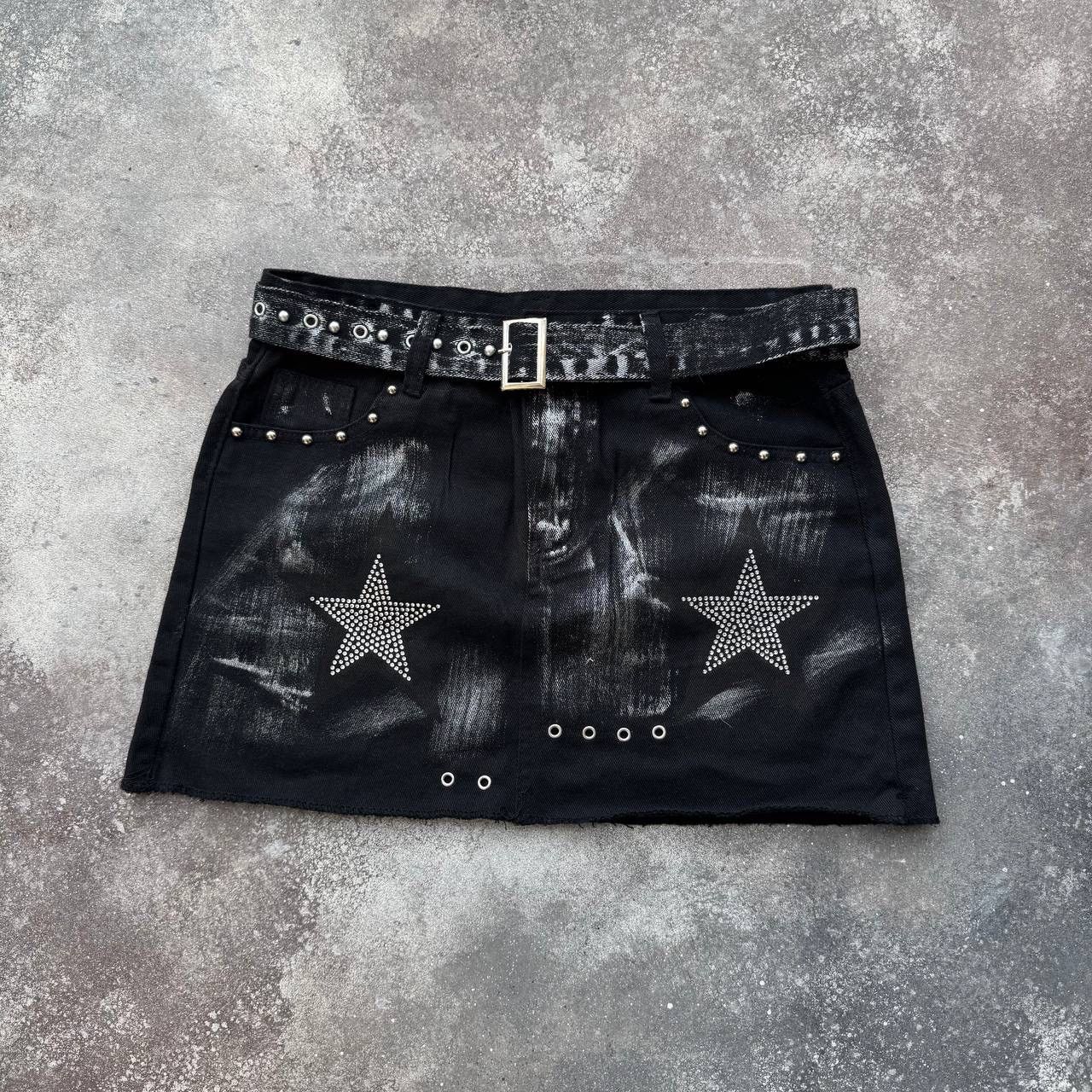 Japanese Brand Super Sexy Y2K Glam Faded Mini Skirt Size 27" / US 4 / IT 40 - 3 Thumbnail