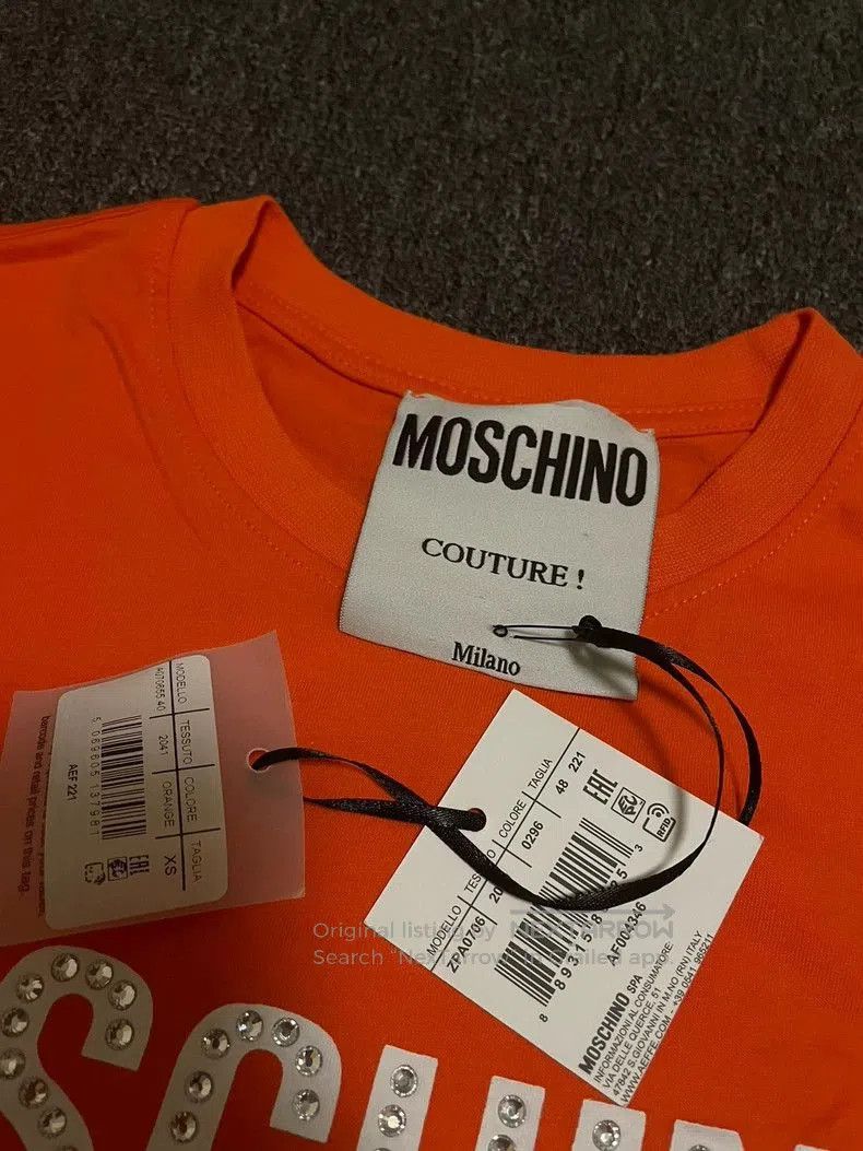 Moschino Moschino Women's Embellished Orange T. Size US XS / EU 42 / 0 - 4 Thumbnail