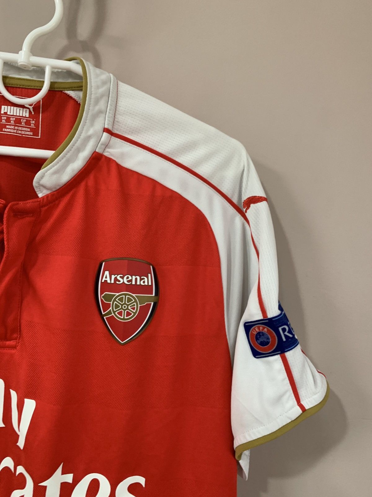 Puma Arsenal London Home Football Shirt Puma Soccer OZIL #11 Size US XL / EU 56 / 4 - 4 Thumbnail