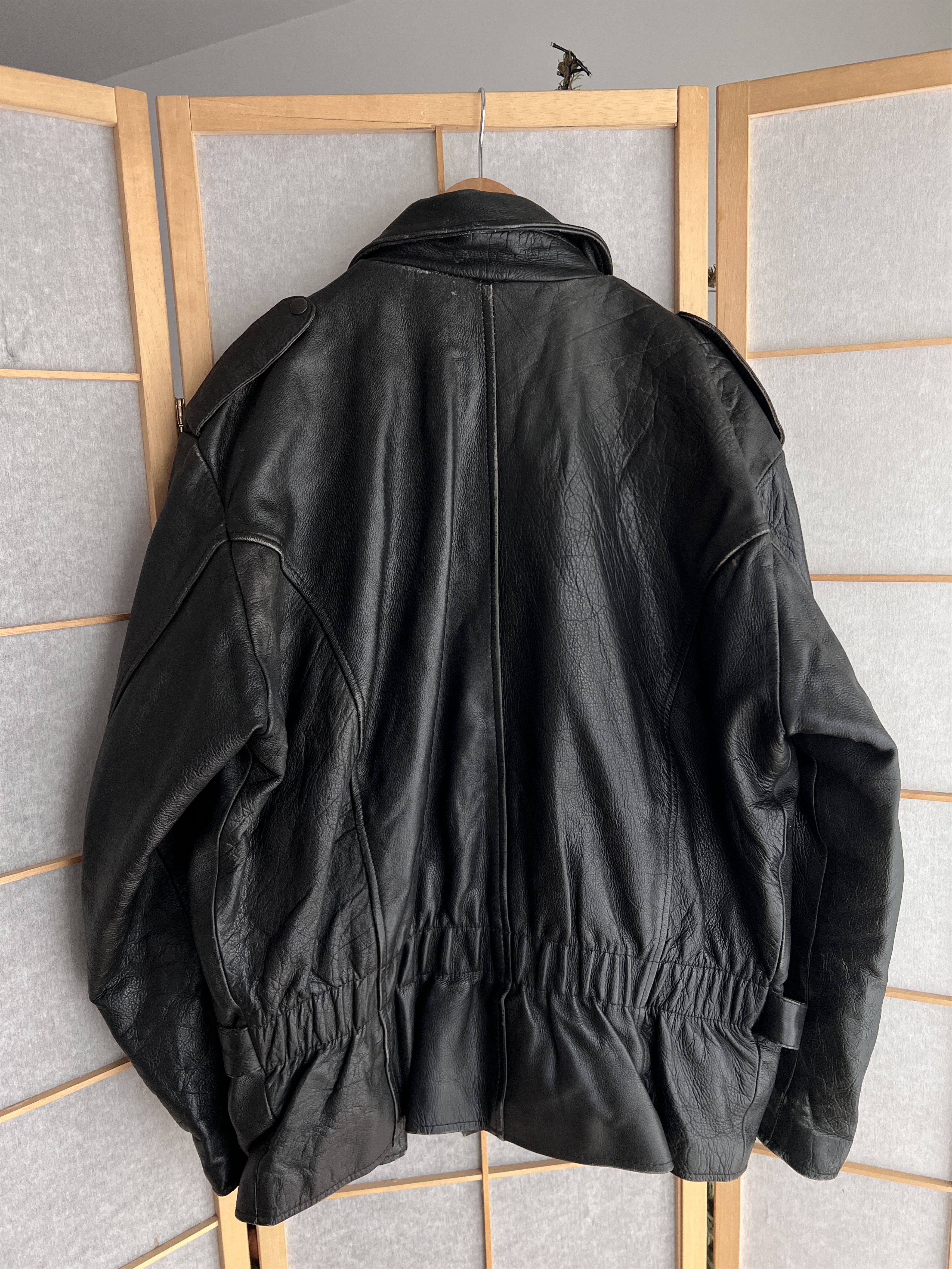 Japanese Brand Vintage 90s racing leather bomber jacket biker y2k punk rare Size US L / EU 52-54 / 3 - 24 Thumbnail