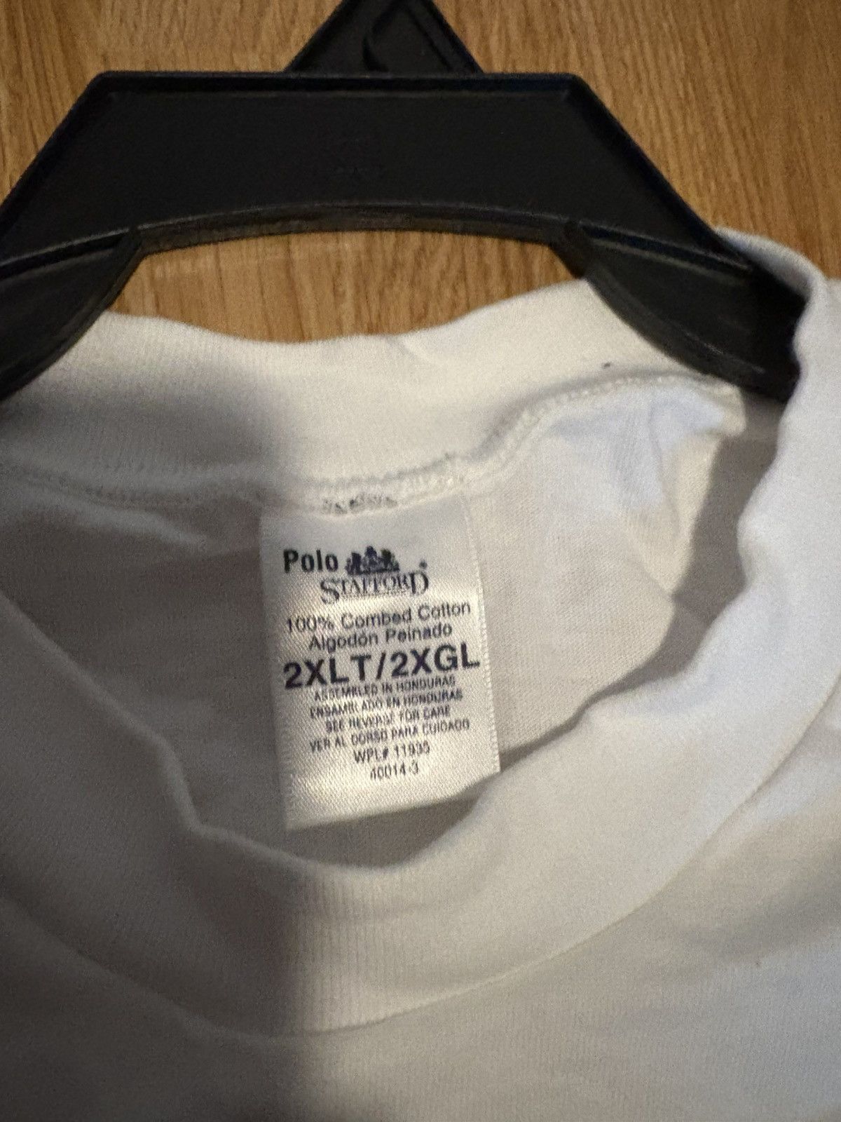 Polo Ralph Lauren Vintage Polo Ralph Lauren Stafford Single Stich Blank Tee Size US XXL / EU 58 / 5 - 4 Thumbnail