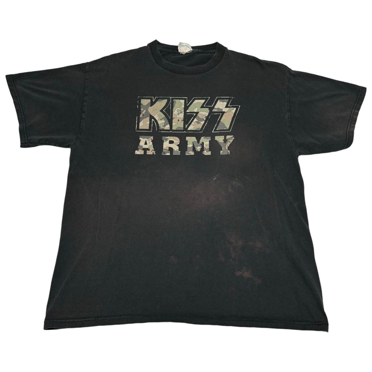 Band Tees × KISS KISS Army Spell Out Camouflage Distressed Shirt Adult Large Size US L / EU 52-54 / 3 - 1 Thumbnail