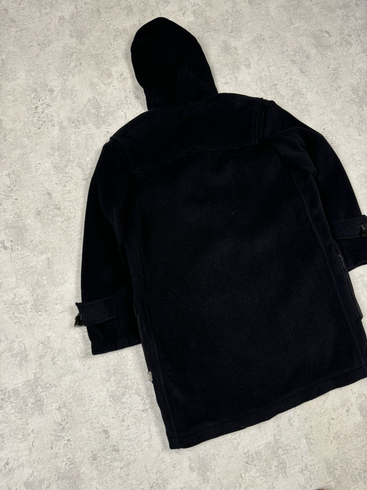 Burberry Burberry London Wool Duffle Coat Black Toggle Hooded Jacket Size US L / EU 52-54 / 3 - 11 Thumbnail