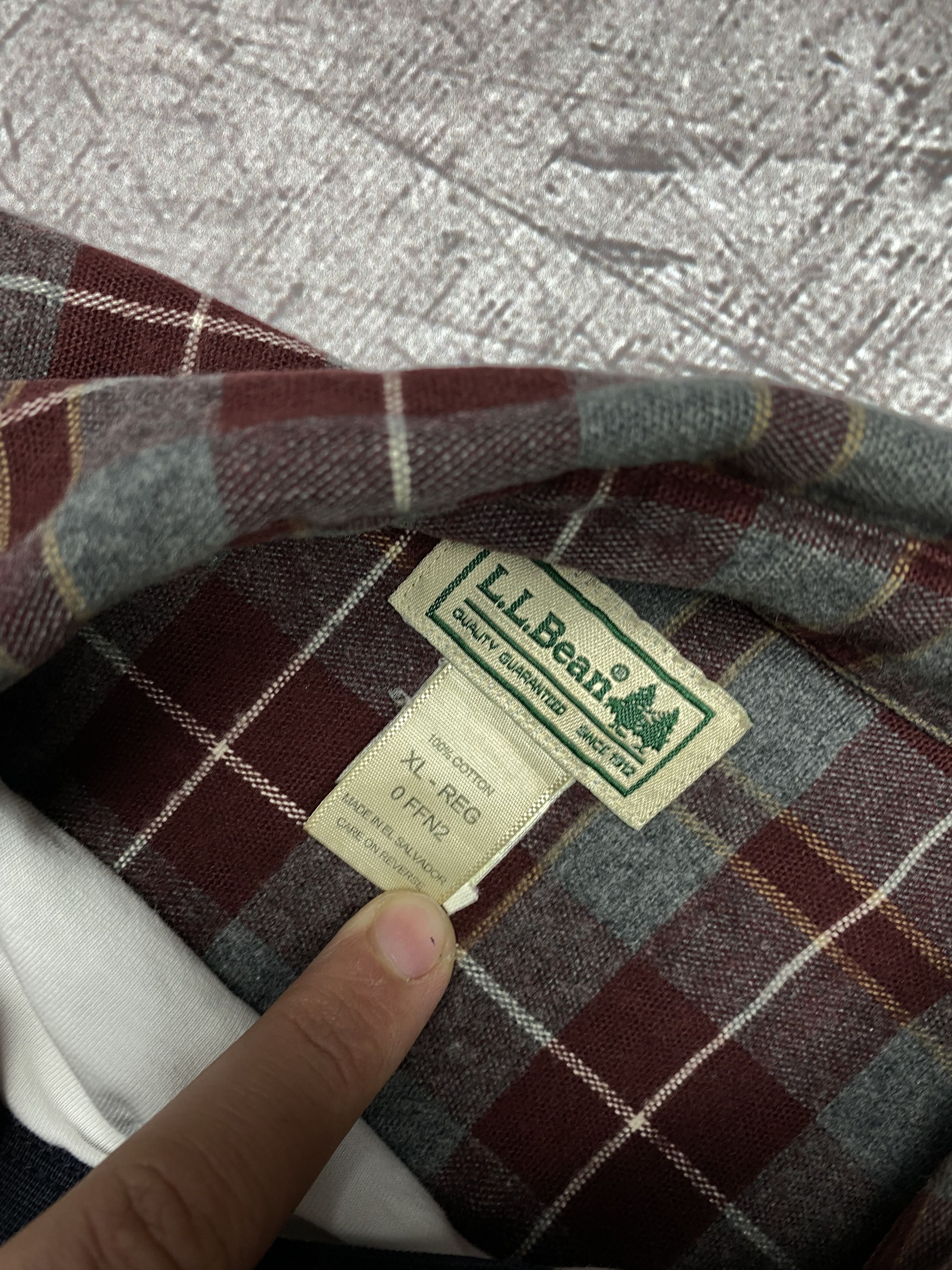 Flannel × L.L. Bean × Vintage L.L. Bean Vintage flannel plaid shirt Size US XL / EU 56 / 4 - 4 Thumbnail