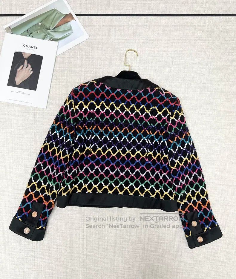Chanel Chanel Diamond colour braided coat Size XS / US 0-2 / IT 36-38 - 4 Thumbnail
