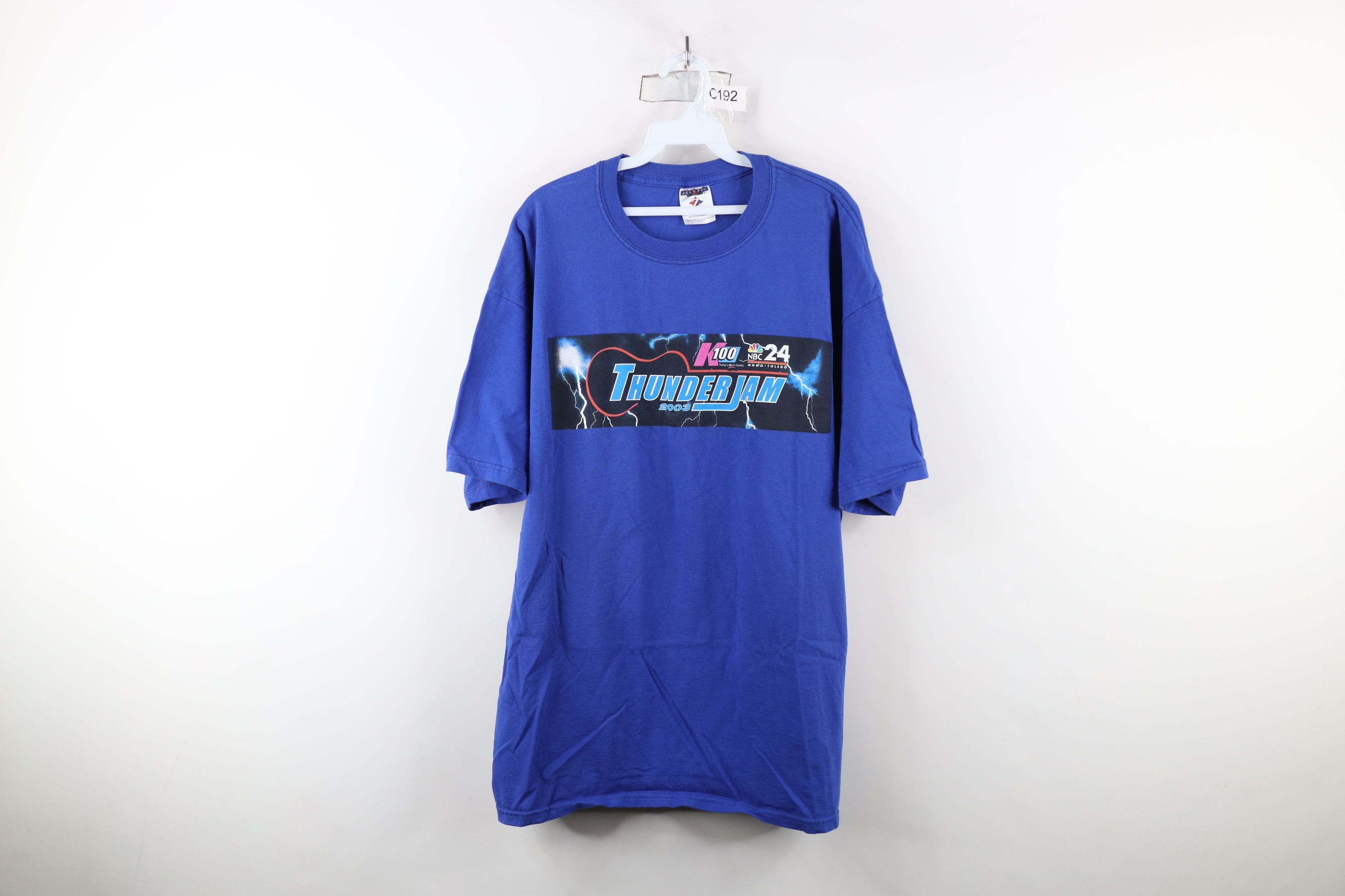Vintage Vintage Y2K 2003 Thunder Jam K100 Country Music T-Shirt Blue Size US XXL / EU 58 / 5 - 1 Thumbnail