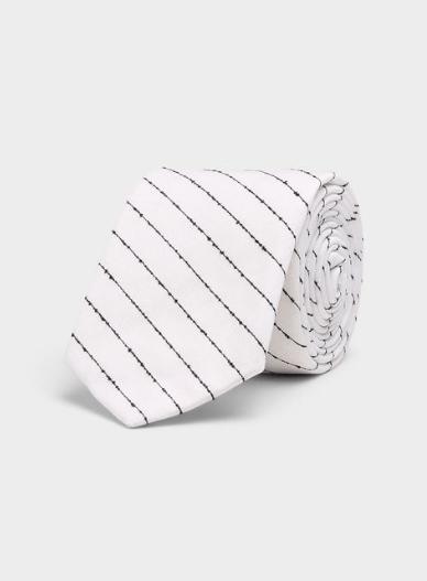 BNWT SS25 ERNEST W. BAKER CLASSIC PIN STRIPE TIE
