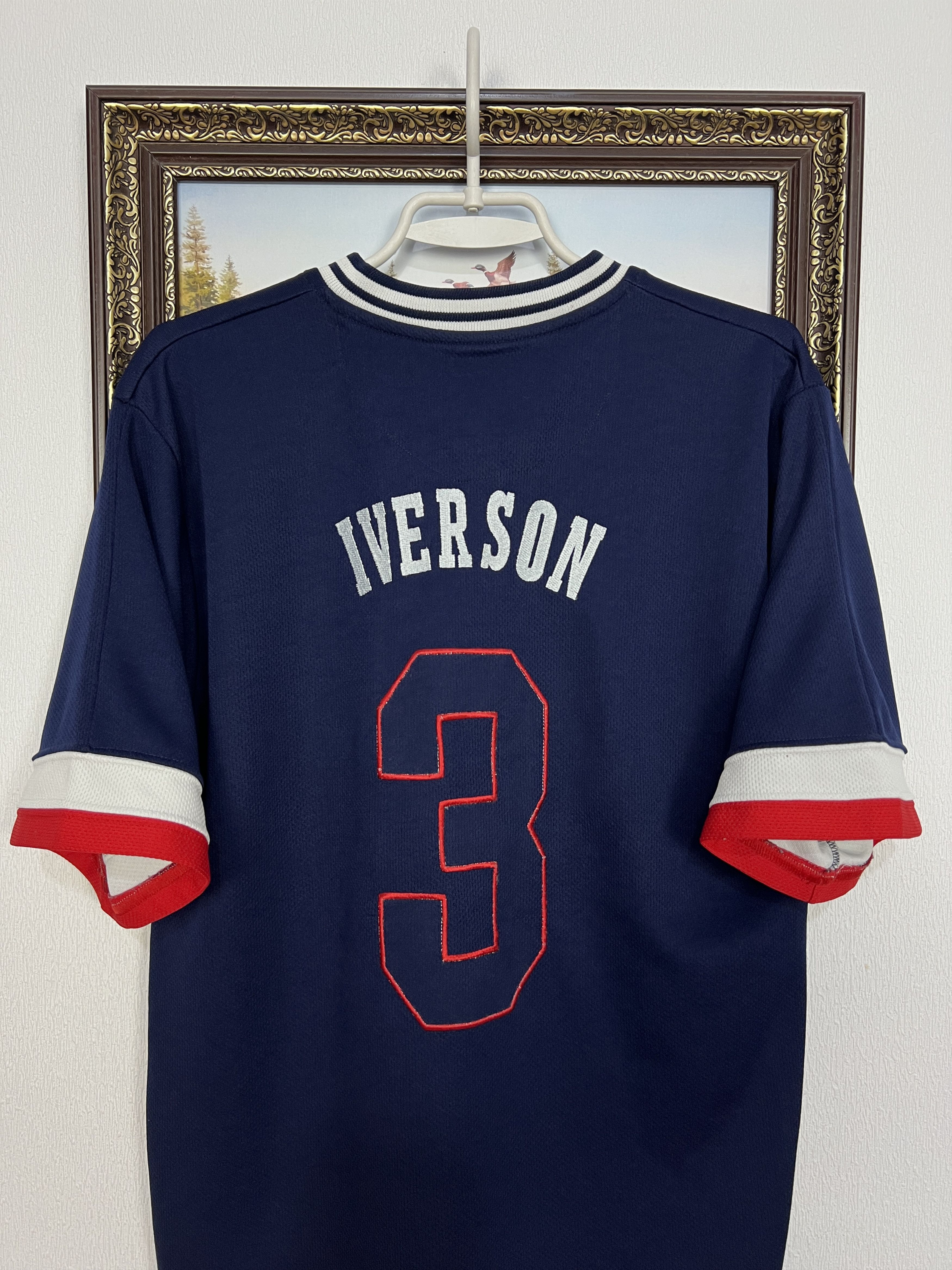 Starter Philadelphia 76ers Iverson NBA Warm Up Shooting Jersey Size US M / EU 48-50 / 2 - 9 Thumbnail