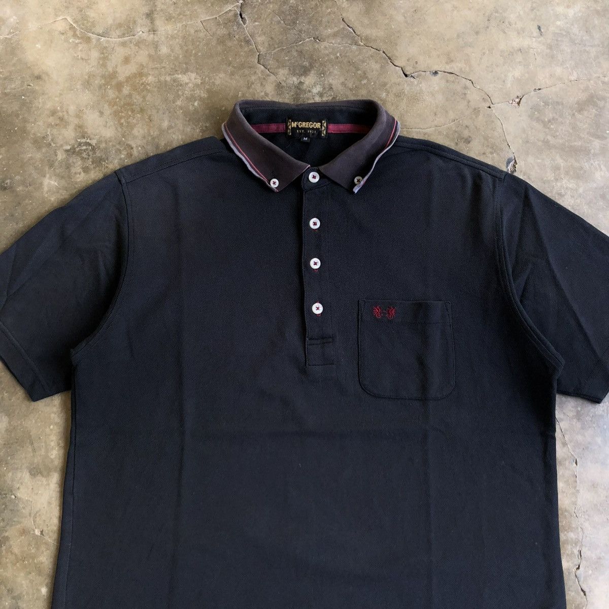 McGregor Vintage McGregor Pocket Logo Polo T-shirt Black Size US M / EU 48-50 / 2 - 2 Thumbnail