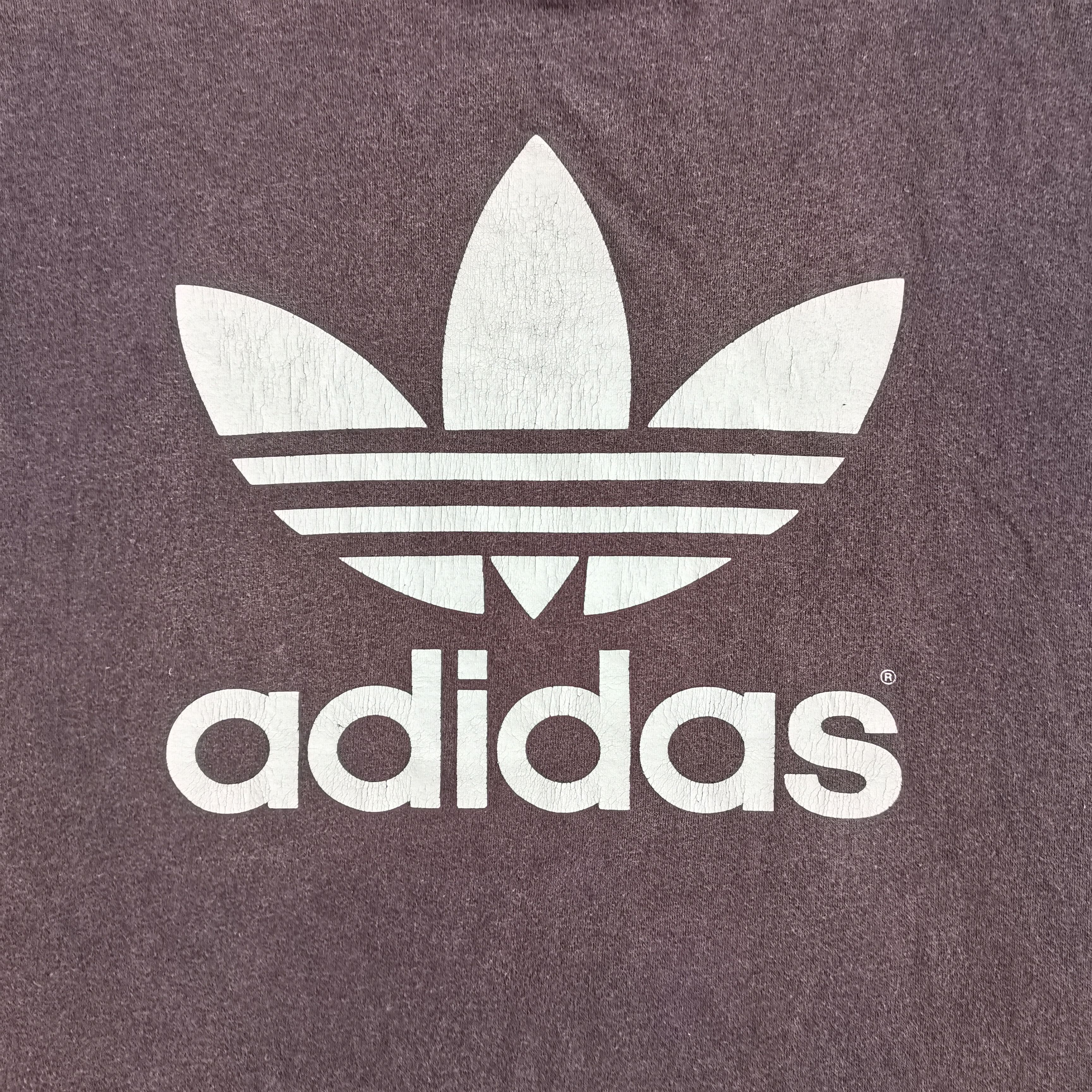 Adidas × Vintage Vintage 90s ADIDAS Faded Single Stitch Tshirt Made In USA Size US L / EU 52-54 / 3 - 3 Thumbnail