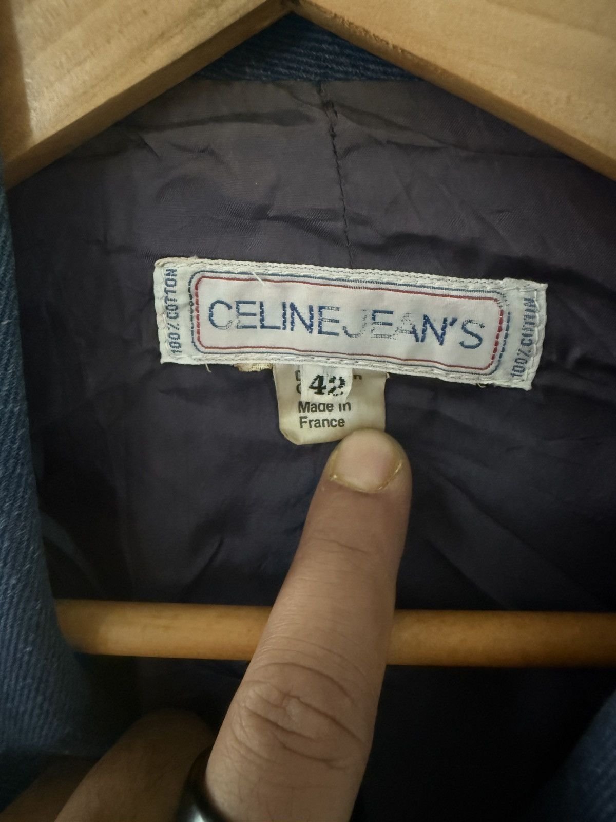 Celine CELINE MADE IN FRANCE DENIM JACKET GOLD LOGO NICE DESIGN Size US M / EU 48-50 / 2 - 11 Thumbnail