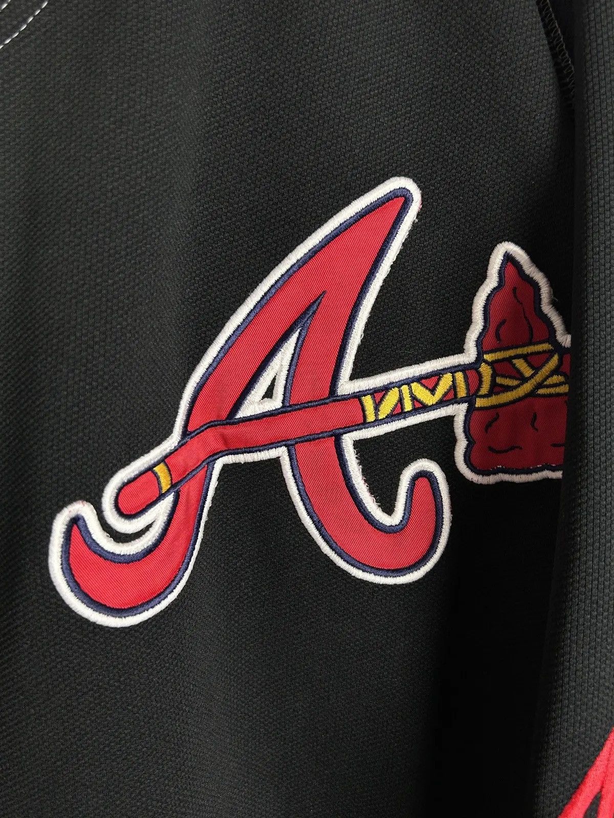 MLB 00s Vintage Nike Team Atlanta Braves MLB 09 Baseball Jersey Size US XL / EU 56 / 4 - 3 Thumbnail