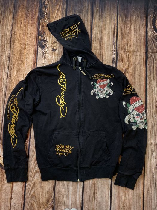 Vintage Hoodie Ed Hardy by Christian Audigier y2k japan style