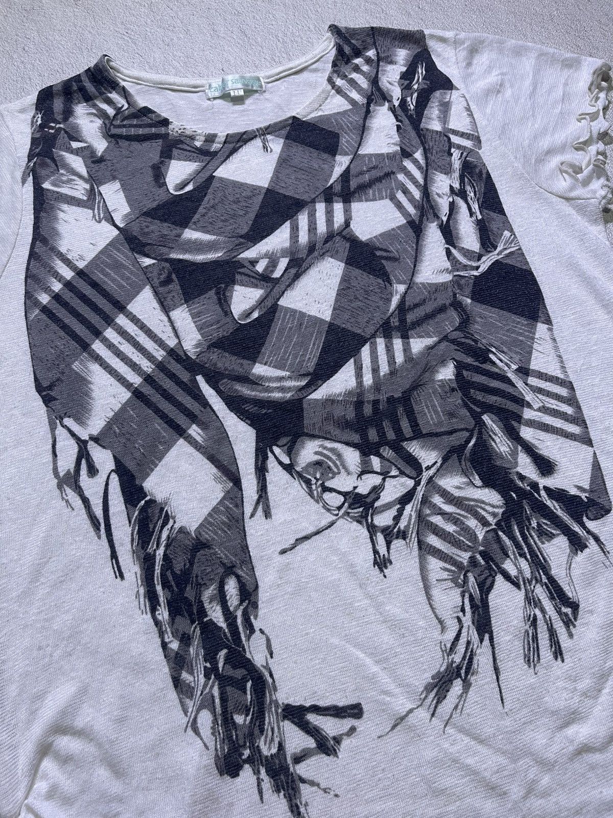Japanese Brand Y2K CAHER SAUVAGE short sleeve tshirt women's Size M / US 6-8 / IT 42-44 - 3 Thumbnail