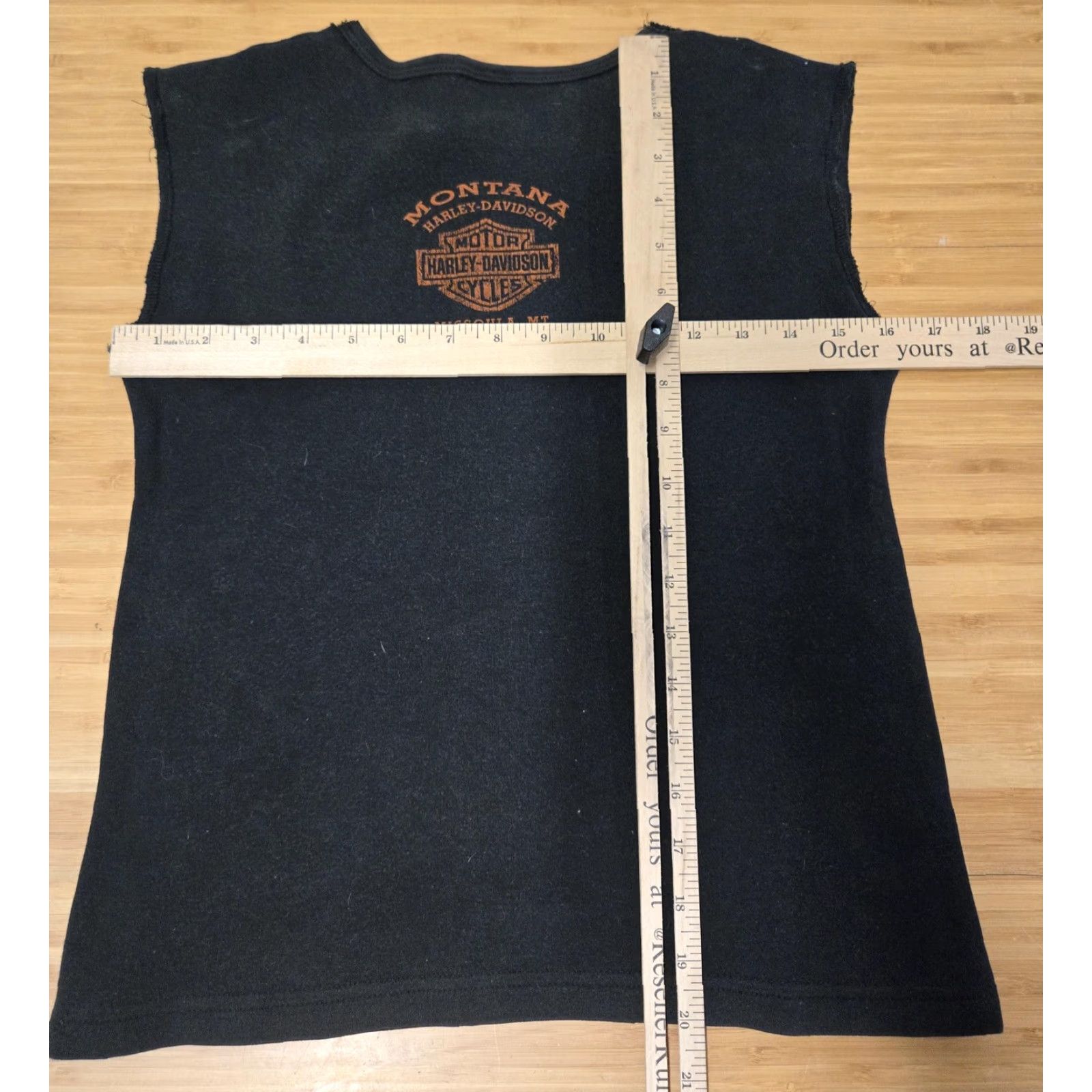 Harley Davidson Harley-Davidson Shirt Womens Medium Black Sleeveless Rose Studded Biker 2009 MT Size M / US 6-8 / IT 42-44 - 6 Thumbnail