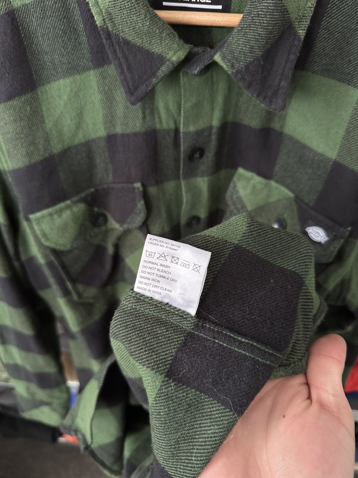 Dickies Vintage Dickies Flannel Shirt Green Checkered Button Up Y2K Size US XL / EU 56 / 4 - 10 Thumbnail