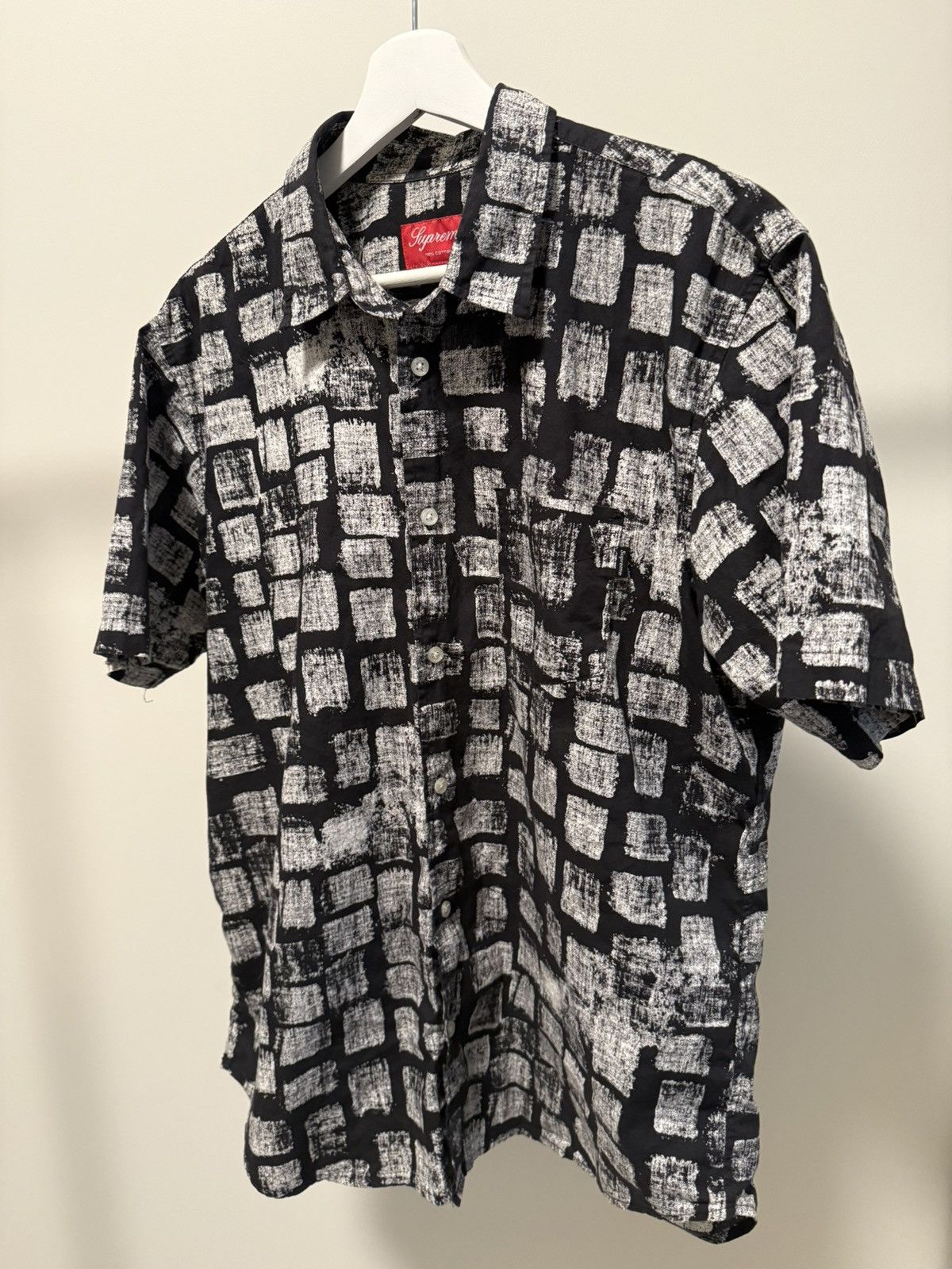 Supreme SS14 Block Print Button Up Shirt Size US L / EU 52-54 / 3 - 1 Thumbnail