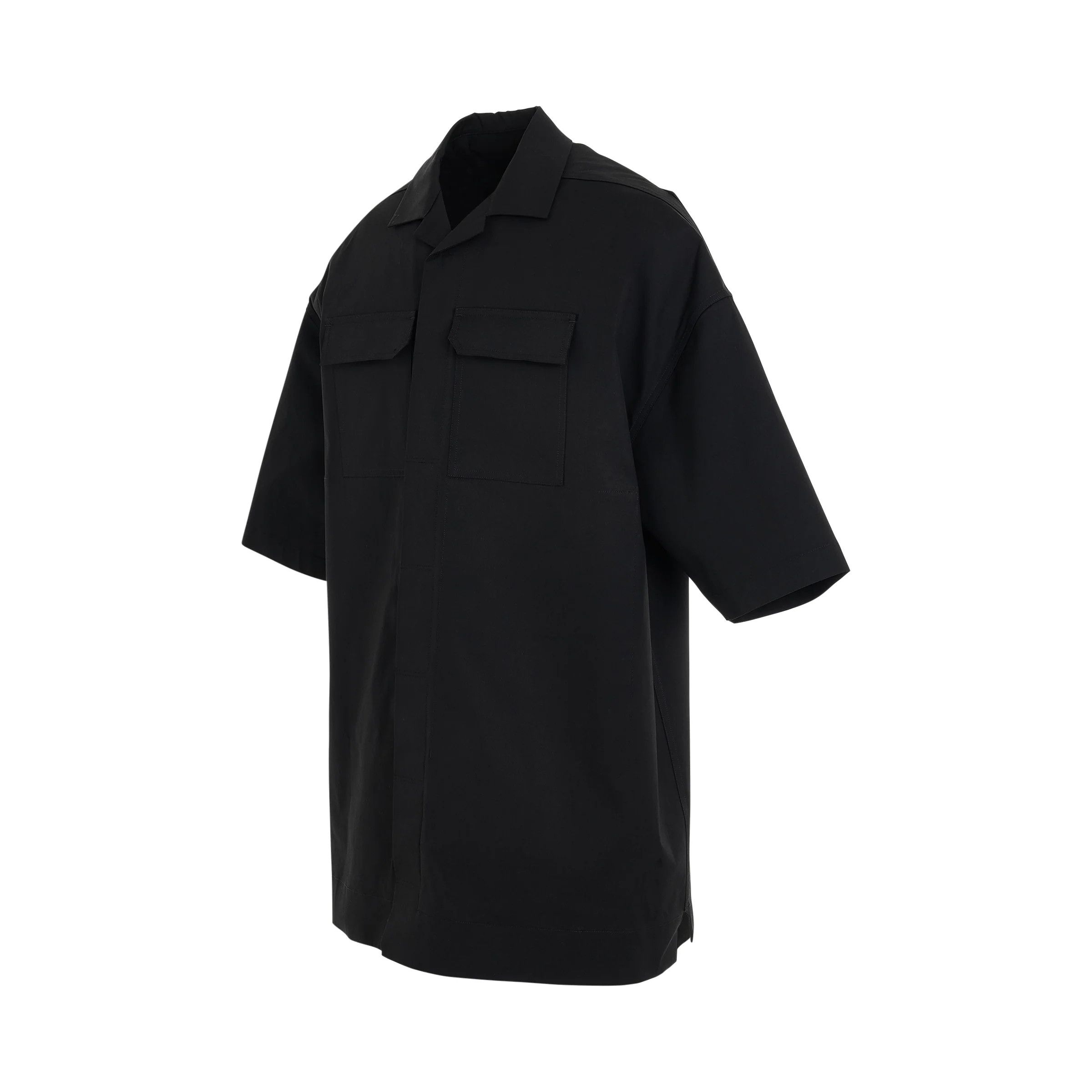 Rick Owens o1mris0824 Magnum Tommy Shirt in Black Size US M / EU 48-50 / 2 - 2 Thumbnail
