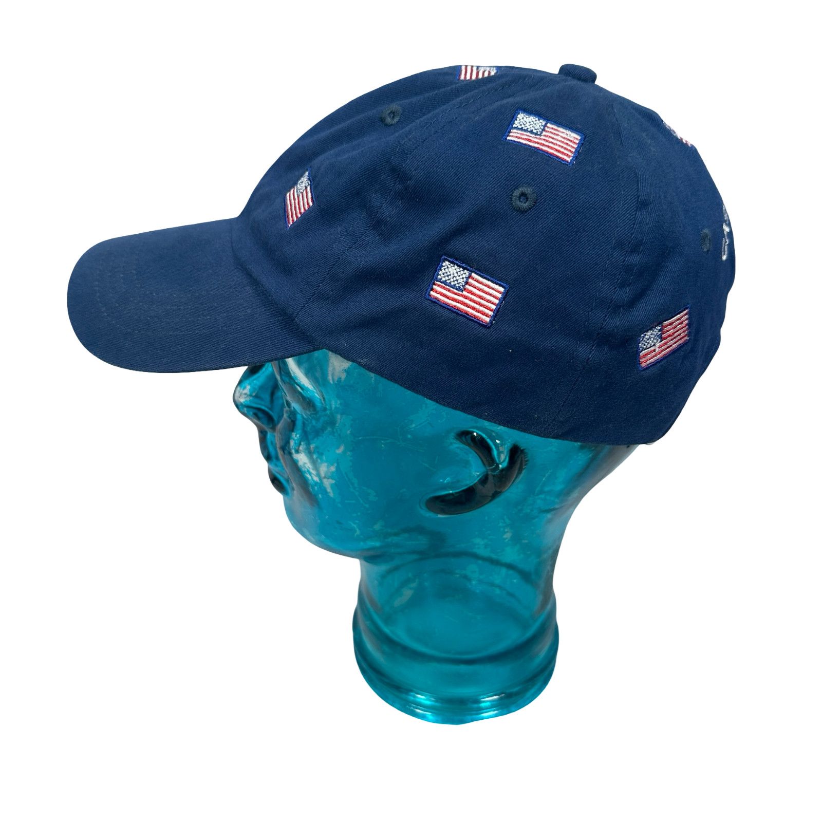 Castaway Clothing Castaway Nantucket American US Flag Dad Hat Blue Strapback Size ONE SIZE - 4 Thumbnail
