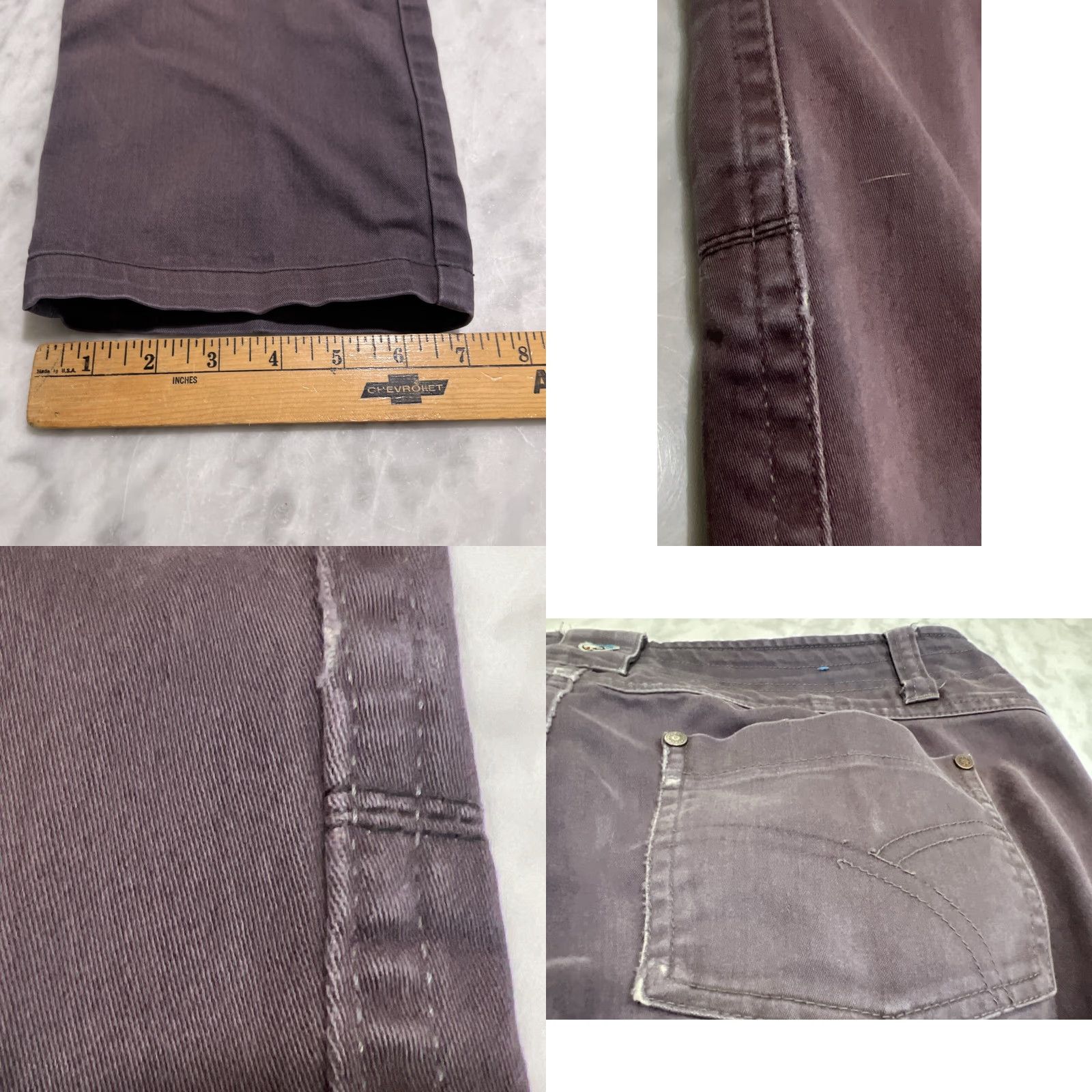 Vintage Kuhl Jeans Pants Women’s Size 4 Purple Eggplant Straight Pockets Regular Gloves? No Size 27" / US 4 / IT 40 - 9 Thumbnail