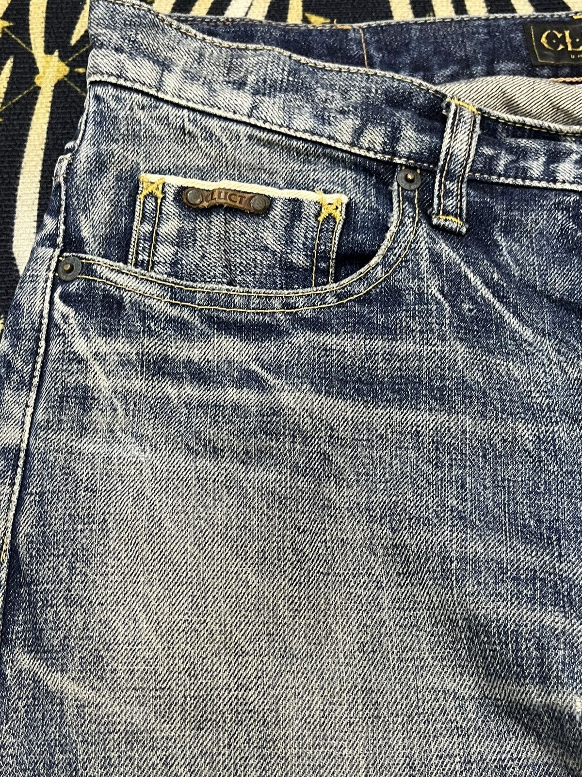 Nigo Vintage Japanese Cluct Selvedge Whiskers Denim Size US 32 / EU 48 - 13 Thumbnail