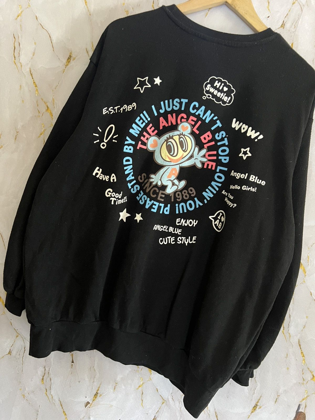Angel Blue Angel Blue Sweatshirt – Vintage Japanese Streetwear Size US L / EU 52-54 / 3 - 6 Thumbnail