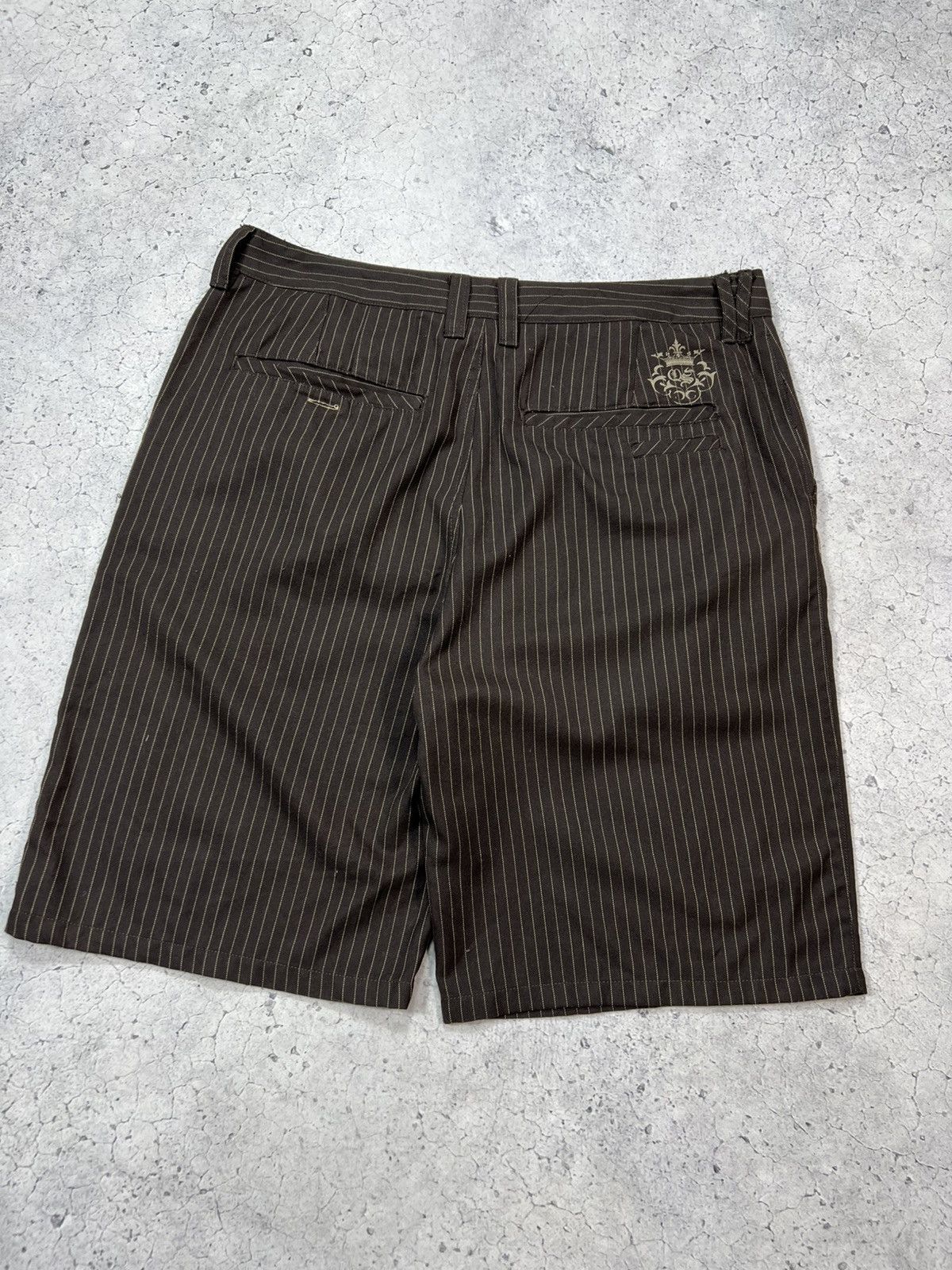 Quiksilver Vintage Quiksilver Cotton Brown Stripped Shorts 90s Surf Size US 36 / EU 52 - 9 Thumbnail