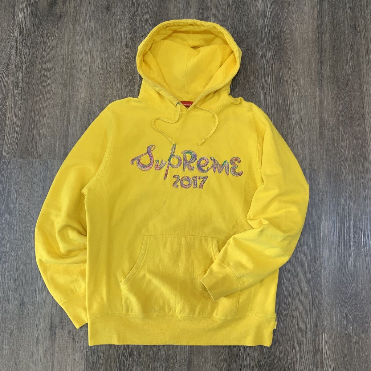 Supreme Supreme Brush Logo 2017 Embroidery Hoodie Size US M / EU 48-50 / 2 - 1 Thumbnail