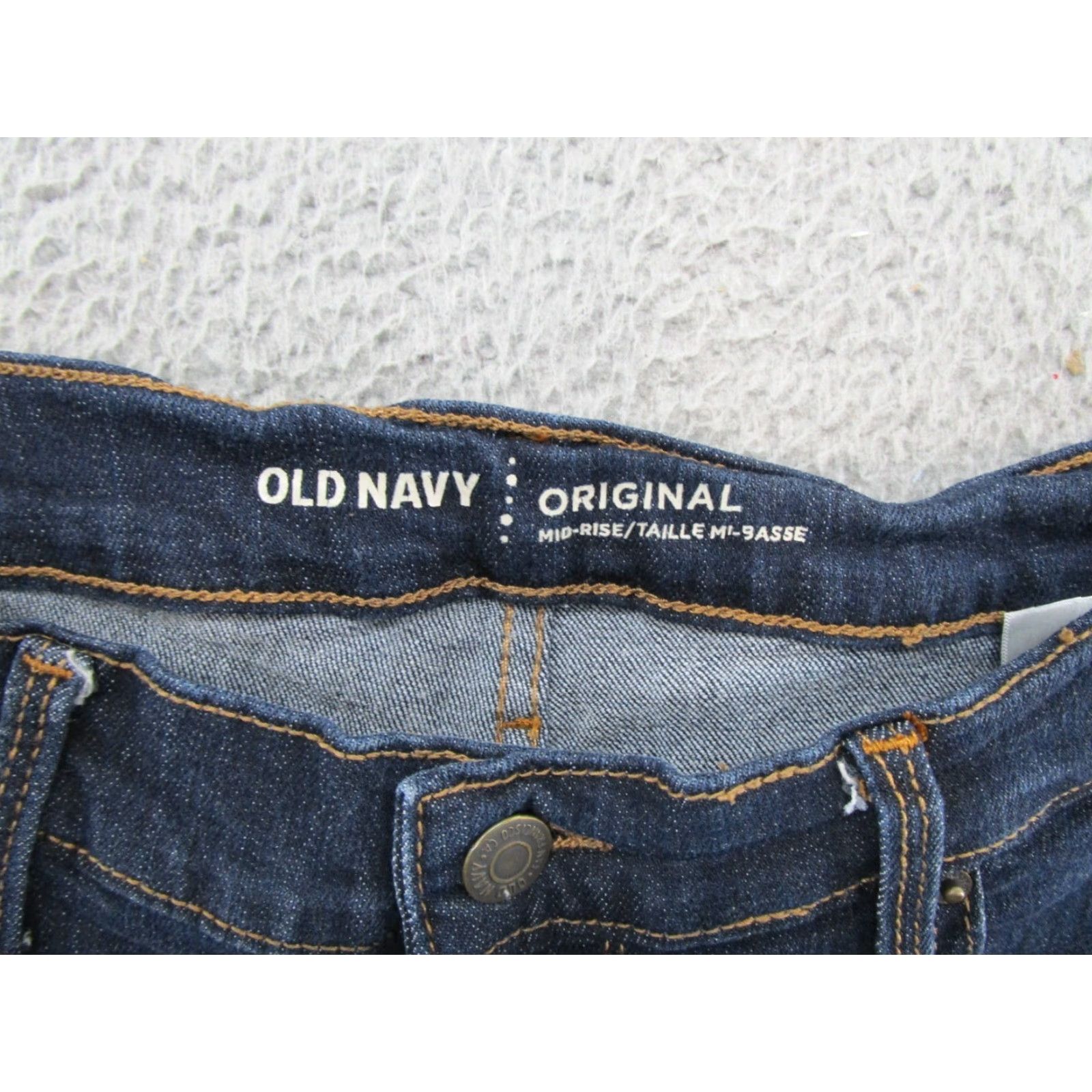Old Navy Old Navy Dark Wash Blue Stretch Denim Original Mid Rise Jeans Women's Size 6 Size 28" / US 6 / IT 42 - 4 Thumbnail