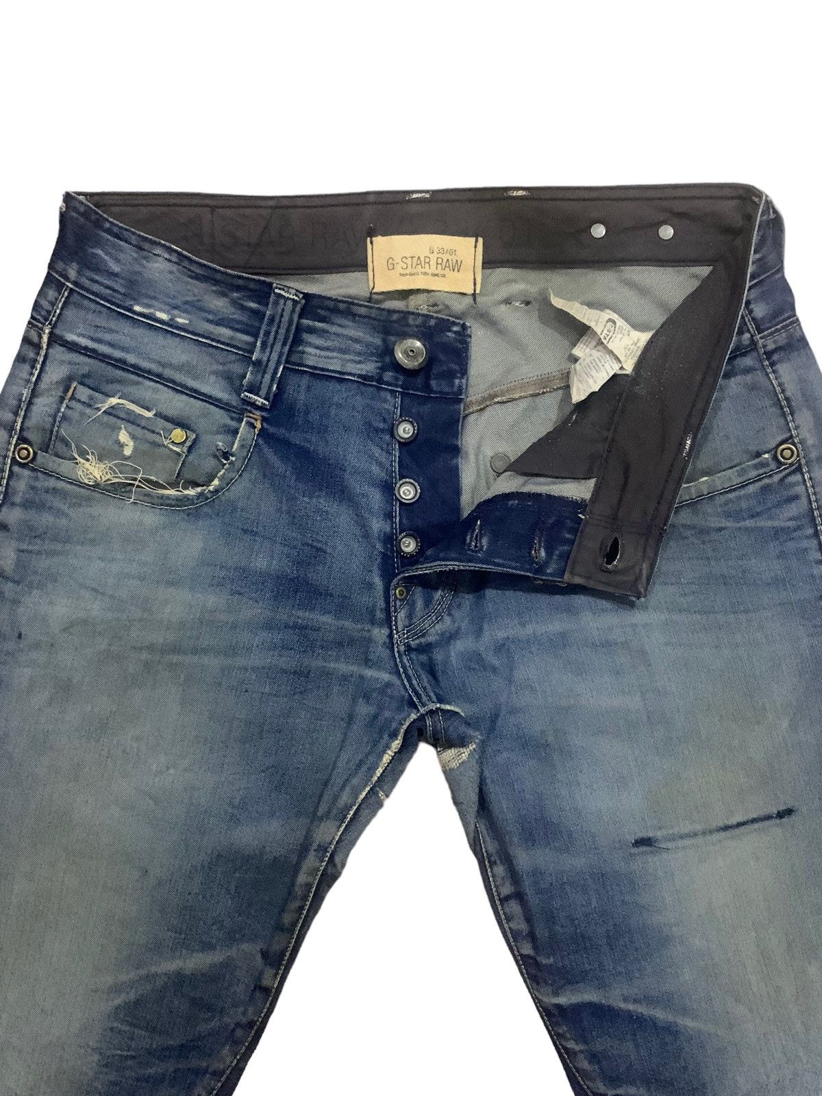 G-Star × If Six Was Nine Vintage G Star Raw ButtonFly Hype Jeans Size US 34 / EU 50 - 3 Thumbnail