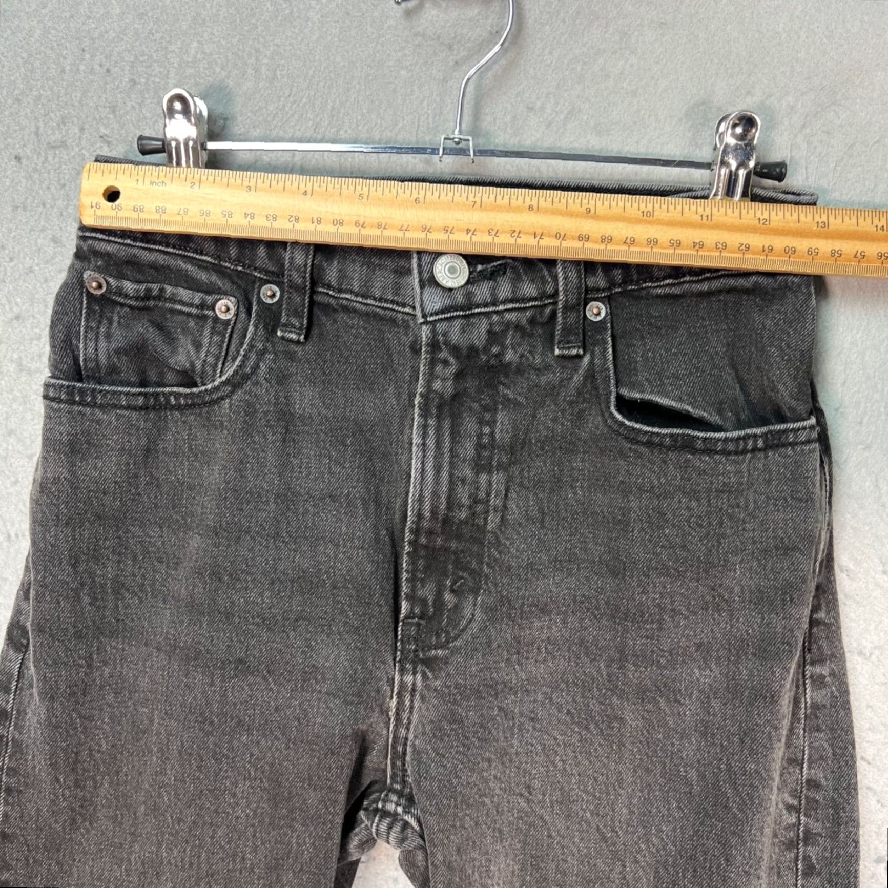 Abercrombie & Fitch Abercrombie & Fitch Jeans 90s Relaxed High Rise Black Frayed Hem Womens 24 / 00s Jeans Womens 24 Black 90s Abercrombie & Fitch Jeans Size 42" / US 20 - 5 Thumbnail