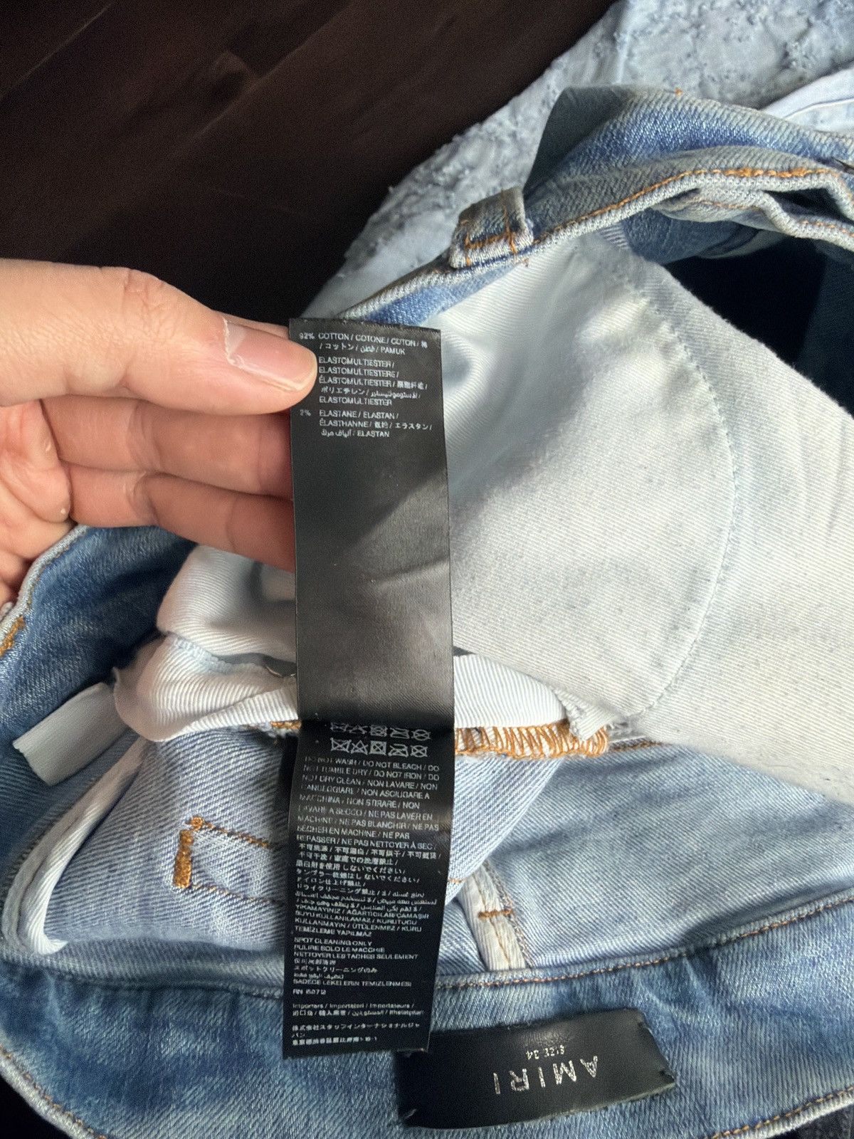Amiri Amiri Light Blue Shotgun Jeans Size US 34 / EU 50 - 6 Thumbnail