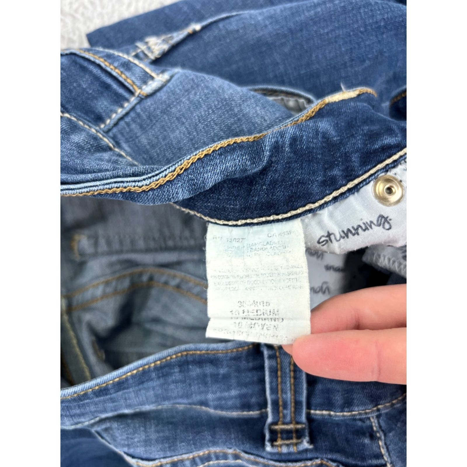 Lee Lee Jeans Women's Jeans 10 Blue Denim Bootcut Mid Rise Stretch Size 32" / US 10 / IT 46 - 5 Thumbnail