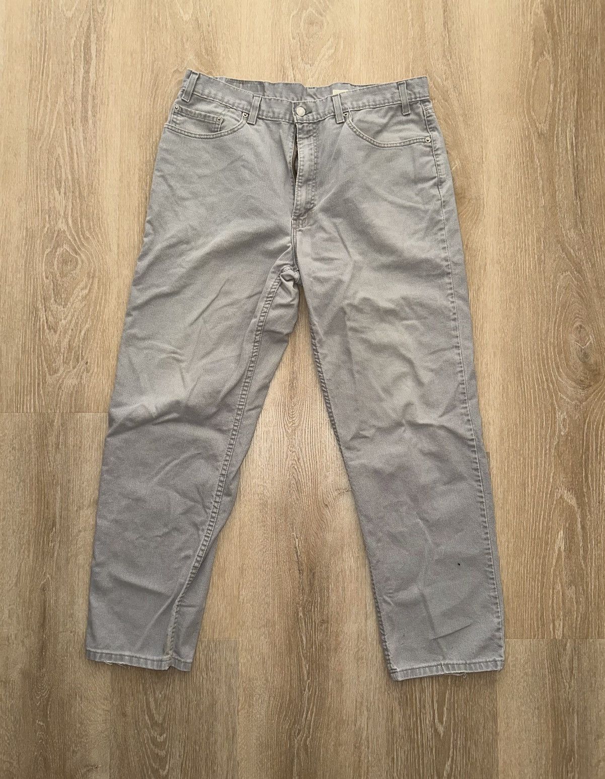 Levi's × Vintage Vintage Levi’s 550 Grey Made In USA Straight Denim Jeans Size US 38 / EU 54 - 1 Thumbnail