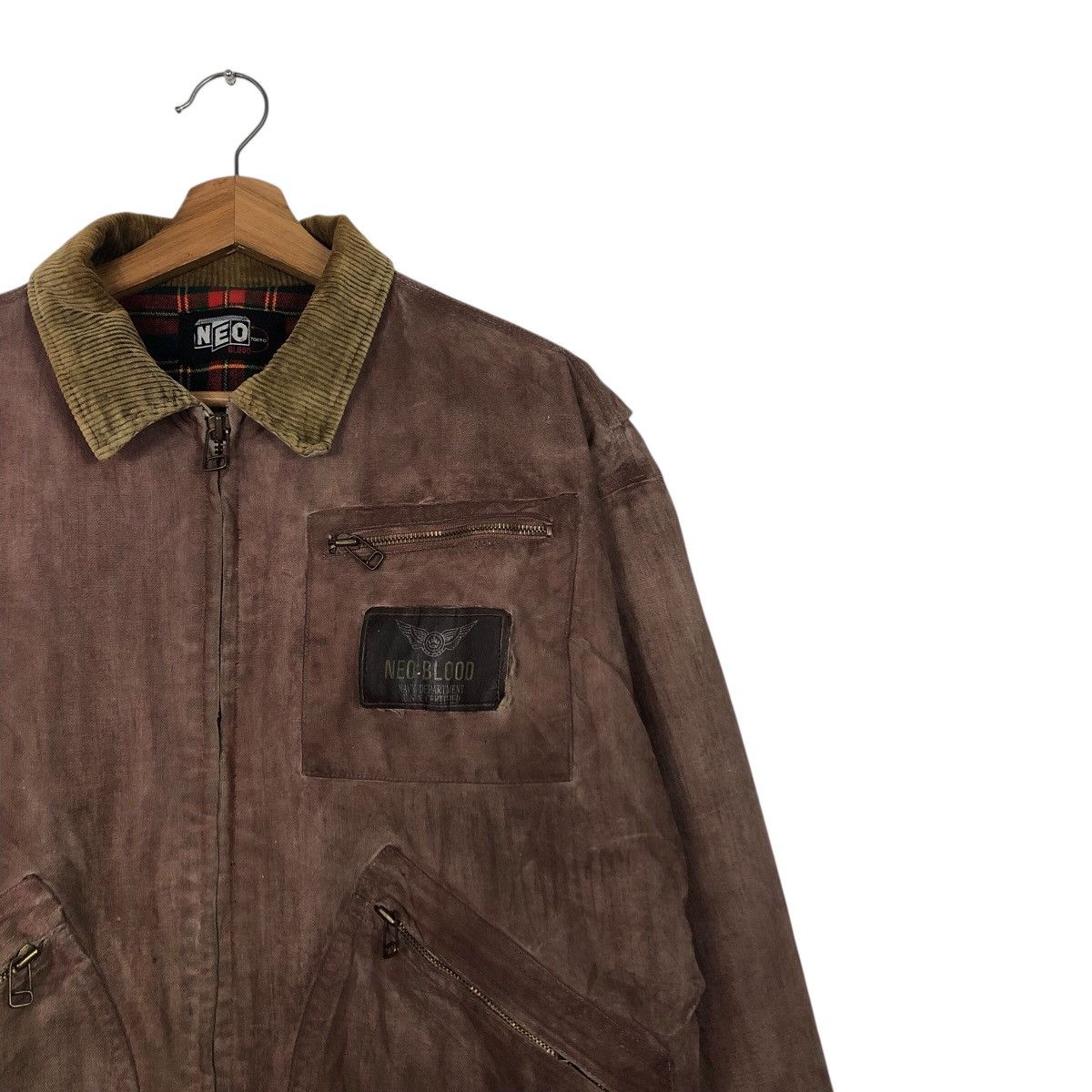Japanese Brand 📌Vintage Leather Jacket Neo Blood Blanket Issey Miyake Size US M / EU 48-50 / 2 - 7 Thumbnail