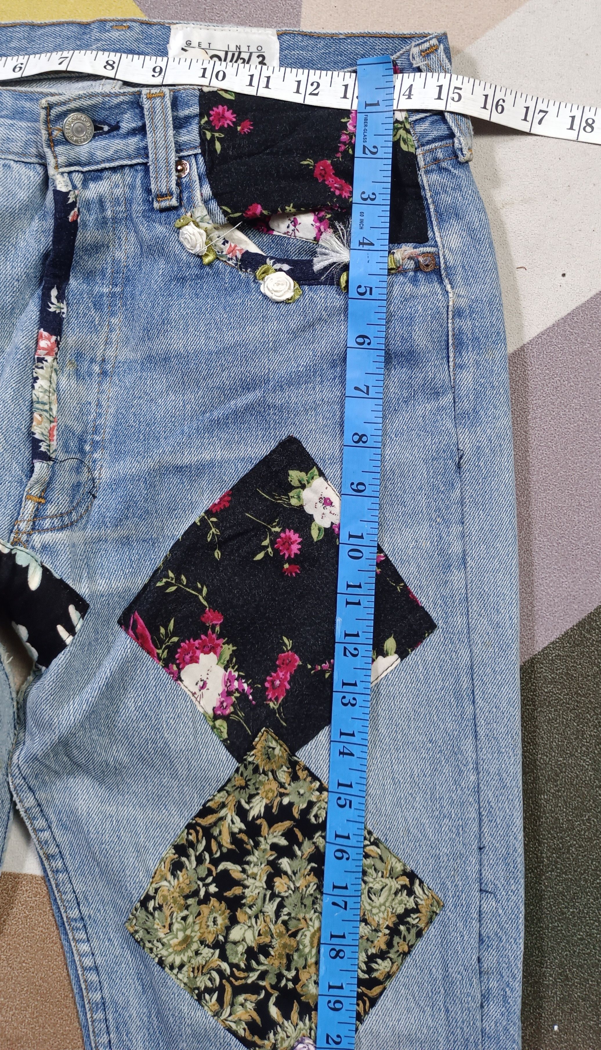 Levi's Levi's "Get Into Troubl 3" Patch Work Denim Size 30" / US 8 / IT 44 - 19 Thumbnail