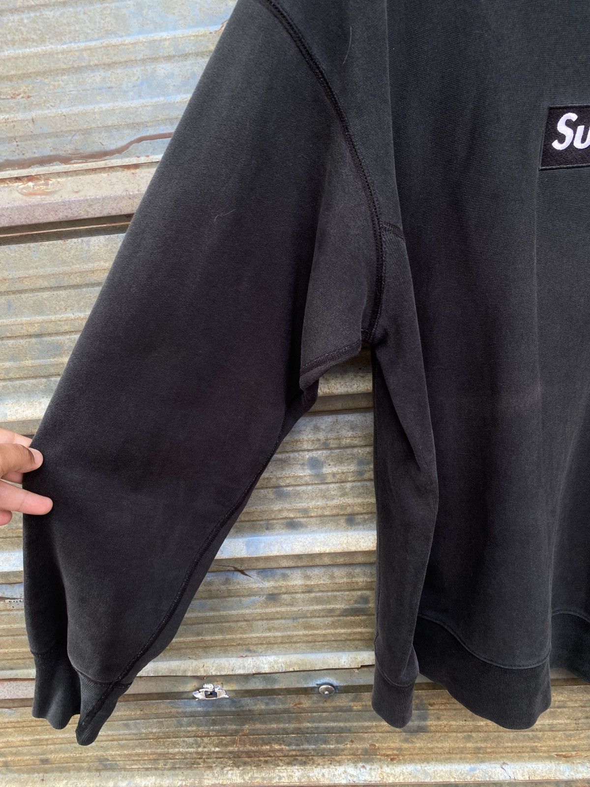 Supreme 1999 Supreme Black Box Logo X Large Crewneck Size US XL / EU 56 / 4 - 4 Thumbnail