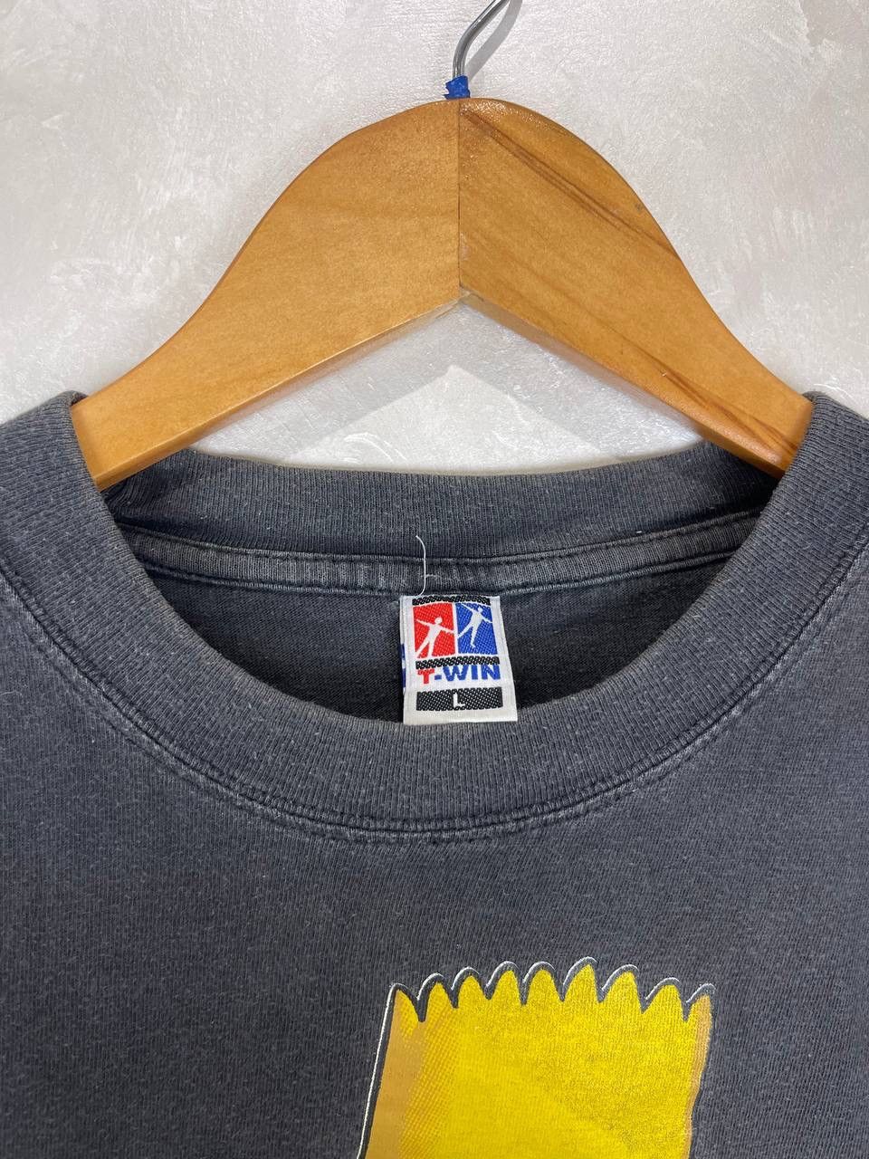 Other Vintage Bart Simpson Slingshot T-Shirt Cotton Gray Size L Size US L / EU 52-54 / 3 - 4 Thumbnail