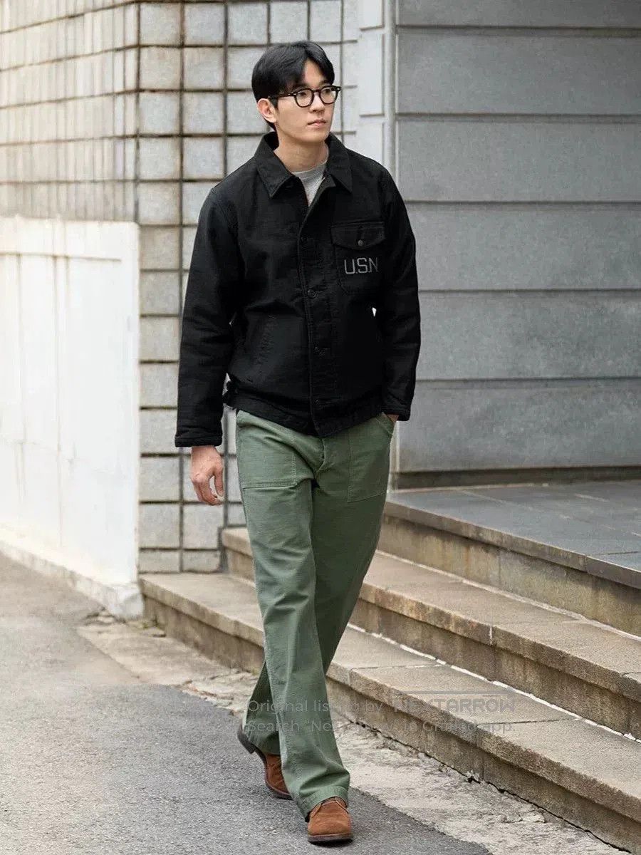 Full Count & Co. Classic OG107 Cotton Work Pants. Size US 34 / EU 50 - 4 Thumbnail