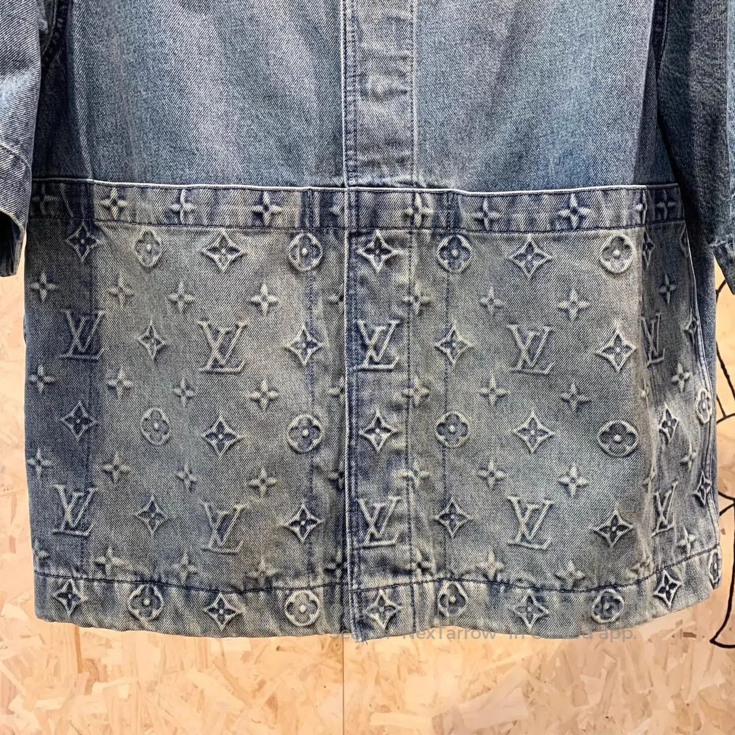 Louis Vuitton Blue Short Sleeve Denim Jacket - XL. Size US XL / EU 56 / 4 - 4 Thumbnail