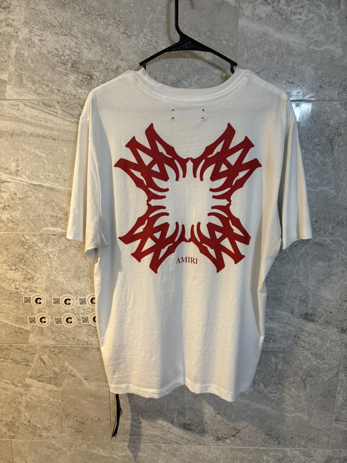 Amiri Amiri MA Quad XO T Shirt White Size US L / EU 52-54 / 3 - 1 Thumbnail