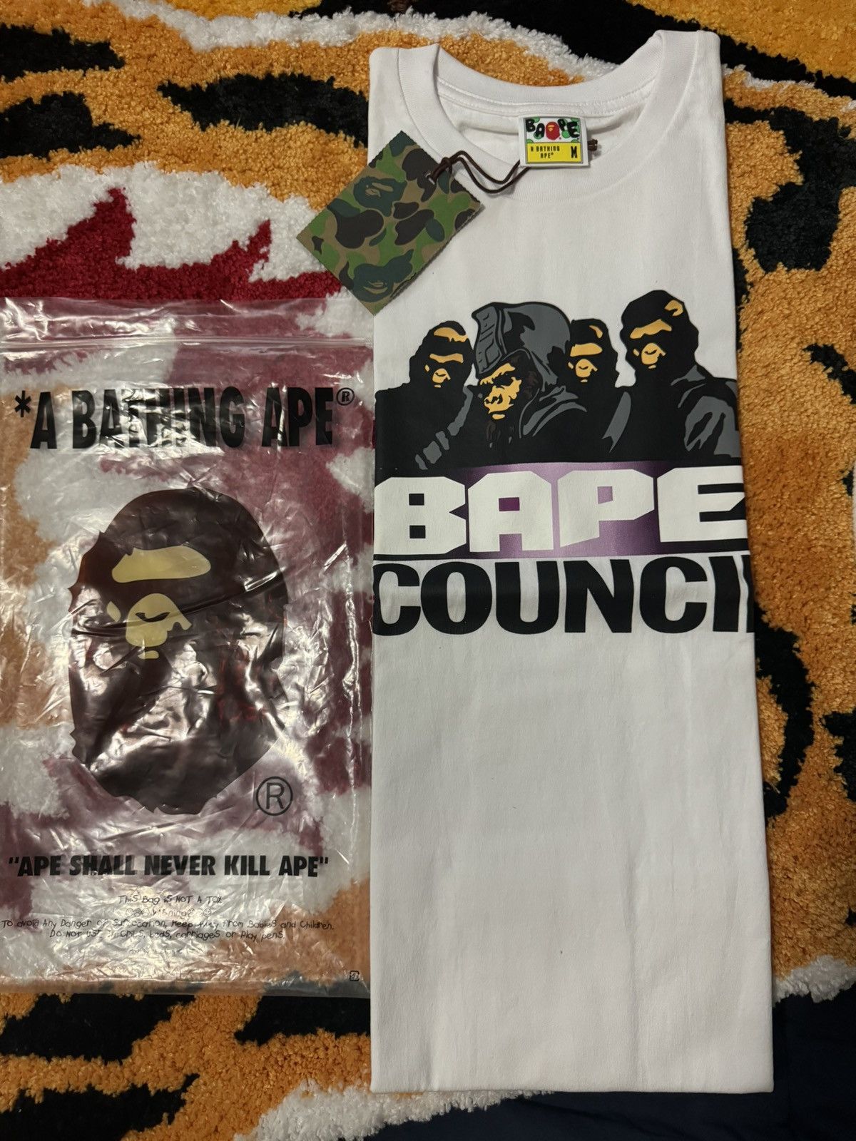 Bape Bape Generals Council Tee White Medium Size US M / EU 48-50 / 2 - 1 Thumbnail