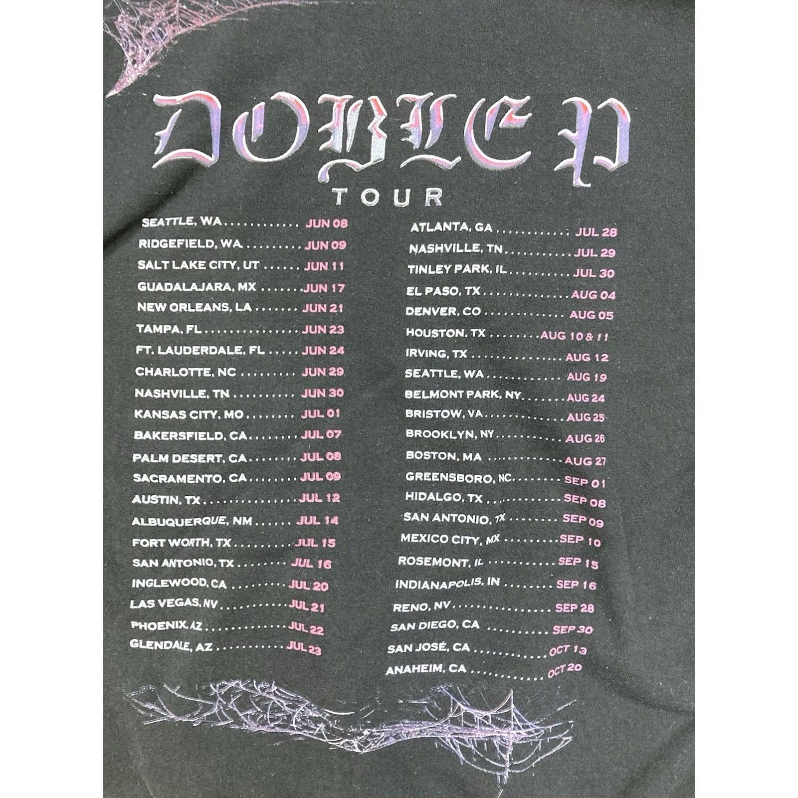 Vintage Peso Pluma Double P Tour Graphic Pullover Hoodie Women Medium Black Music Shirt Size M / US 6-8 / IT 42-44 - 4 Thumbnail