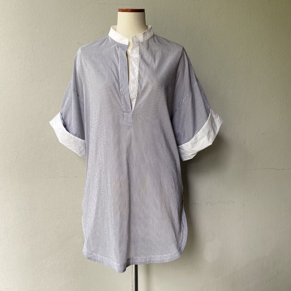 3.1 Phillip Lim 3.1 Phillip Lim Navy Stripe Shirt Dress Size S / US 4 / IT 40 - 21 Thumbnail