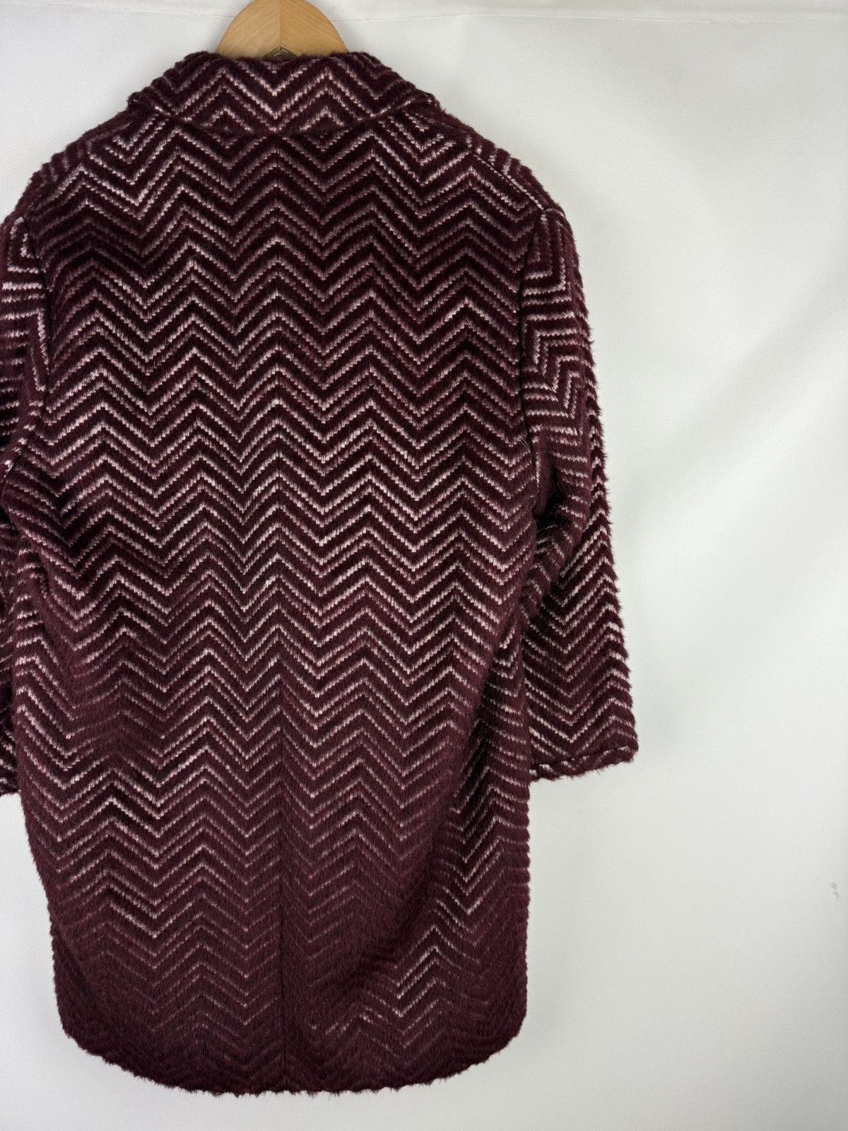 Just Cavalli × Roberto Cavalli Just Cavalli Wool / Alpaca Zig Zag Patterned Coat Jacket Size XS / US 0-2 / IT 36-38 - 17 Thumbnail