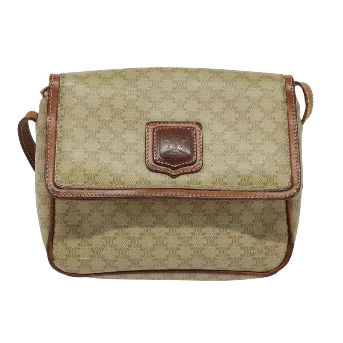 Celine CELINE Macadam Canvas Shoulder Bag Pvc Beige Size ONE SIZE - 2 Thumbnail