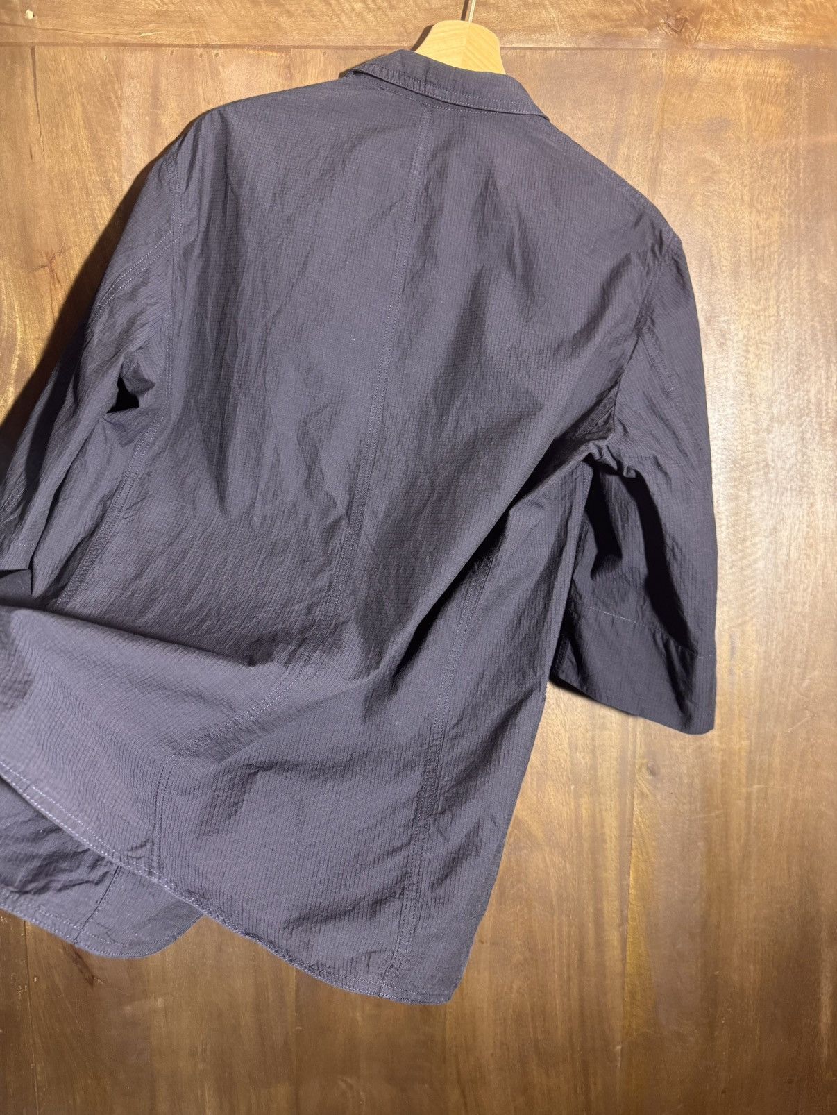Lemaire lemaire short sleeves blazer jacket in navy cotton 48 Size US M / EU 48-50 / 2 - 7 Thumbnail