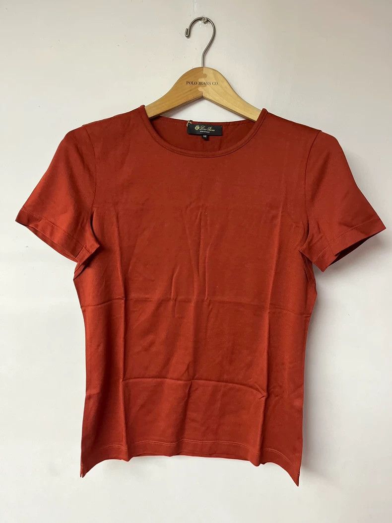 Loro Piana LORO PIANA Lady's short-sleeved T-shirt Size L / US 10 / IT 46 - 7 Thumbnail